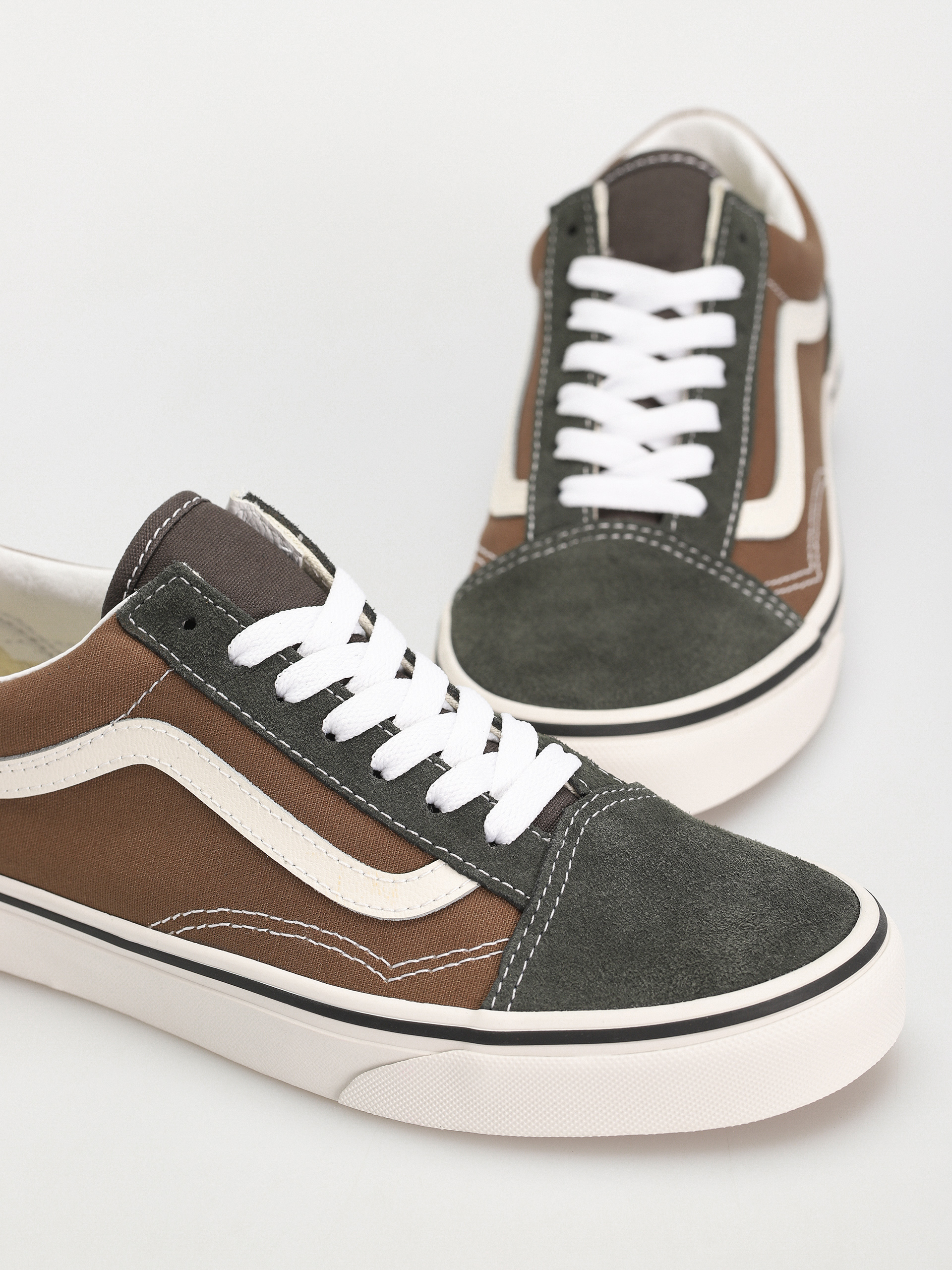 Vans Old Skool Shoes (canvas/suede pop brown/multi)