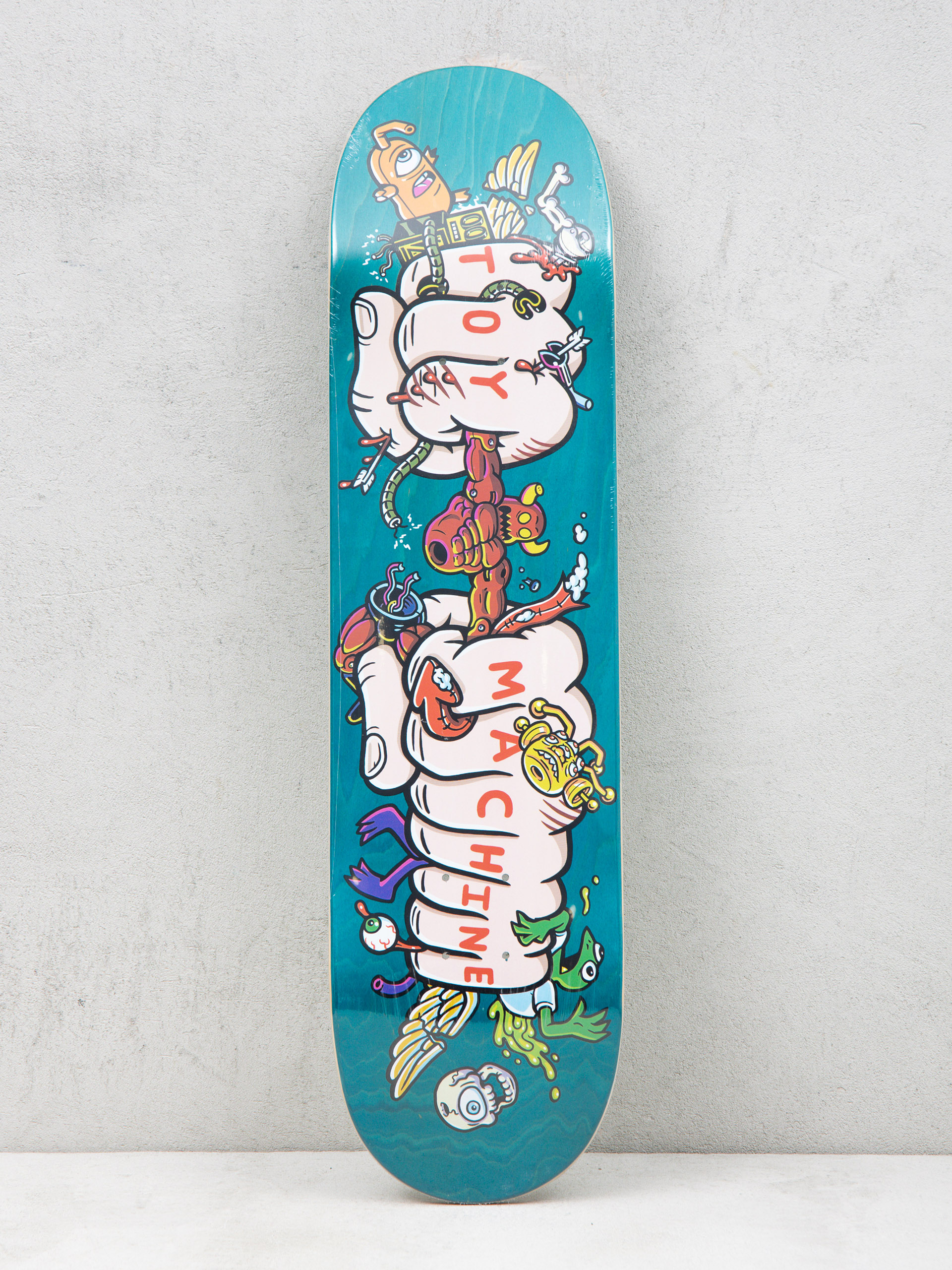 Toy Machine Living Toys Fist Deck (teal)