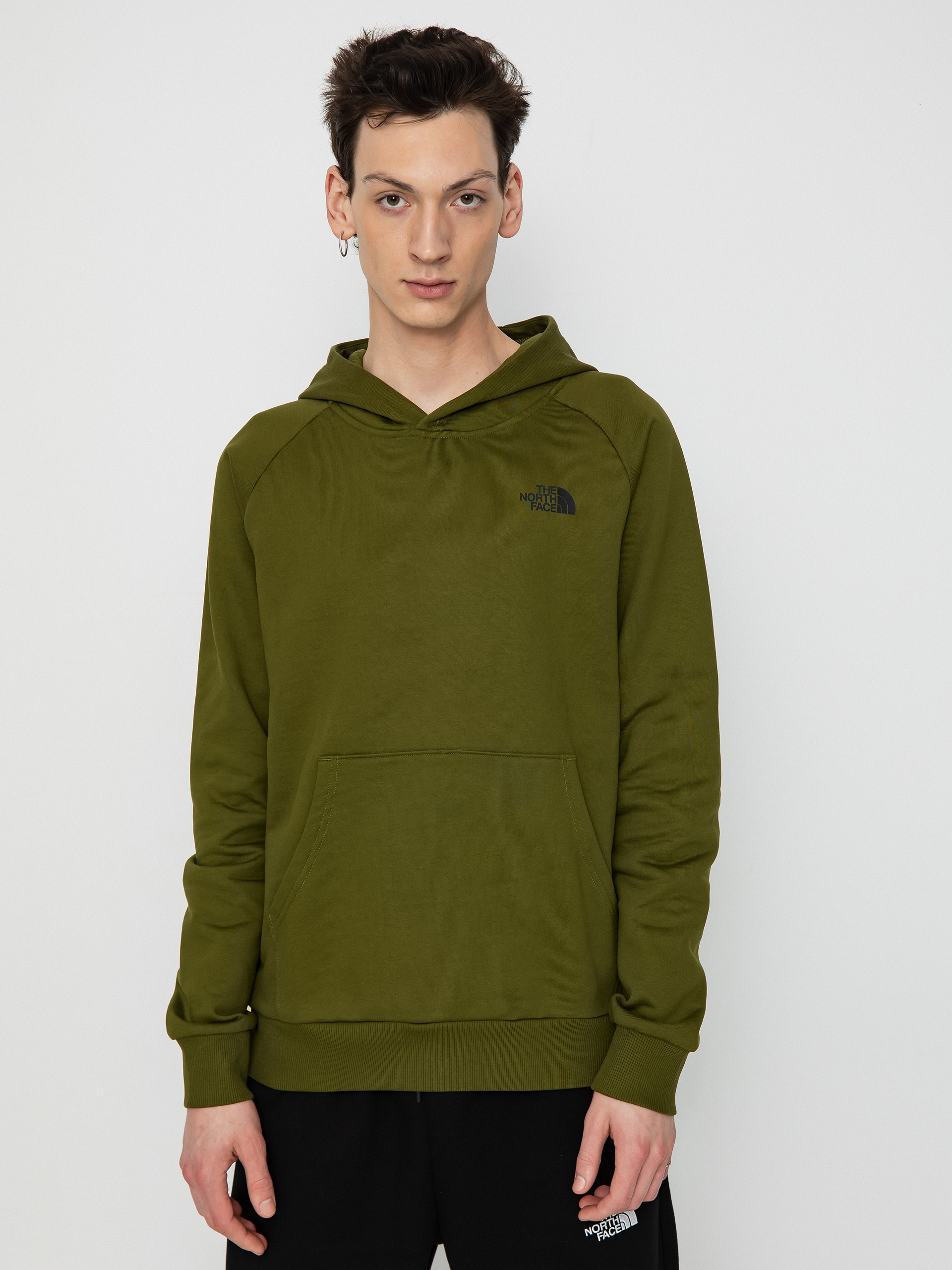 The North Face Hoodie Raglan Redbox HD green (forest olive)