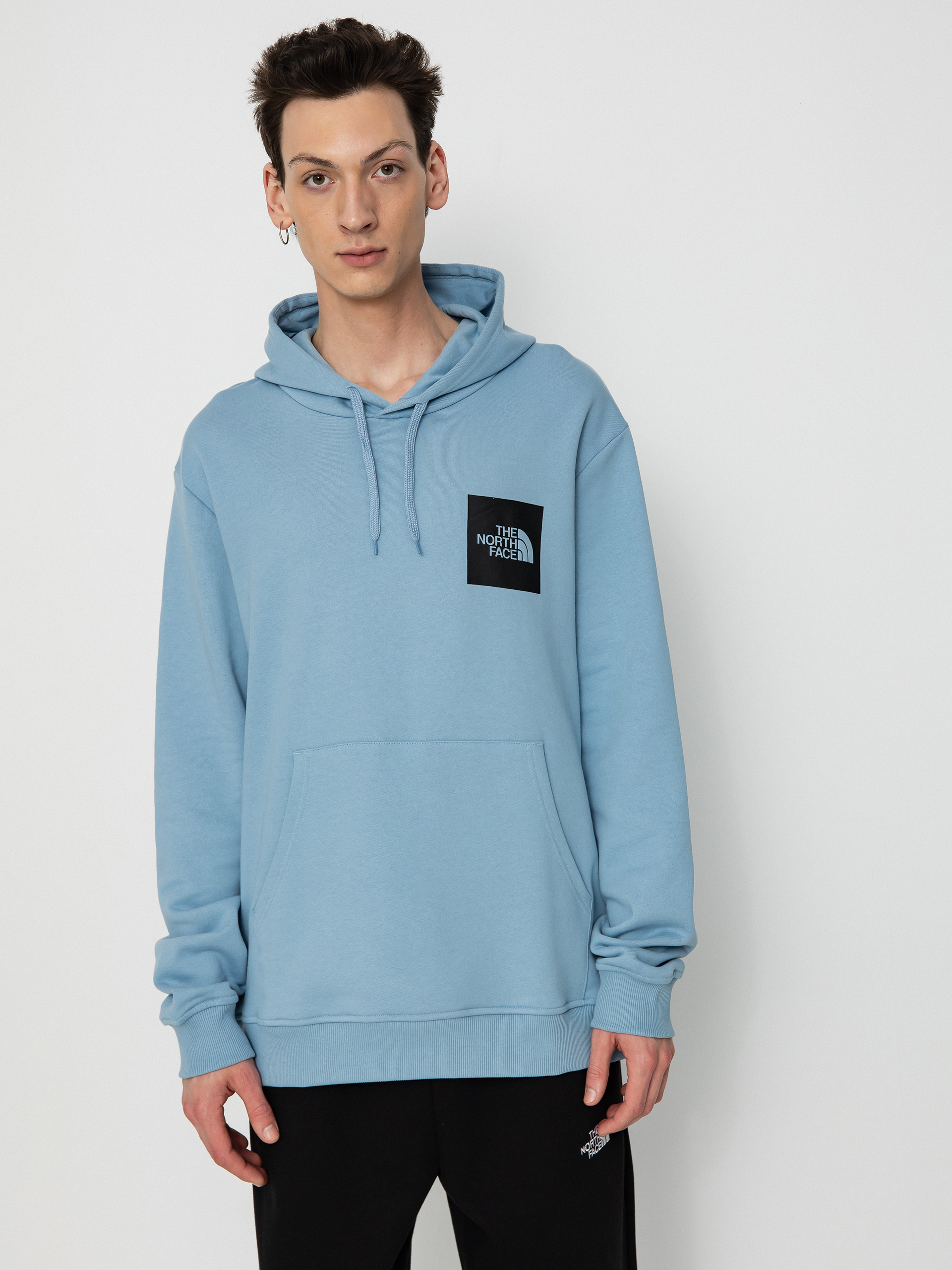 The North Face Fine HD Hoodie Blau (steel blue)