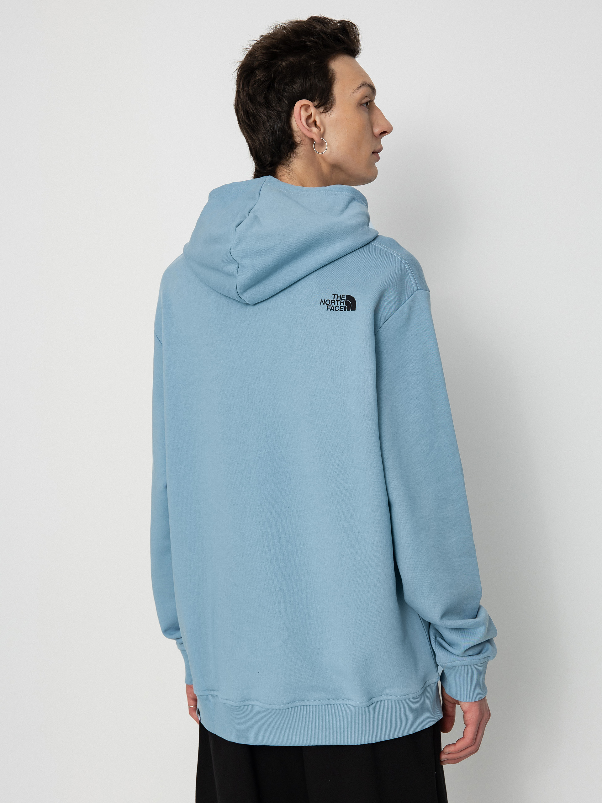 The North Face Fine HD Hoodie blue steel blue