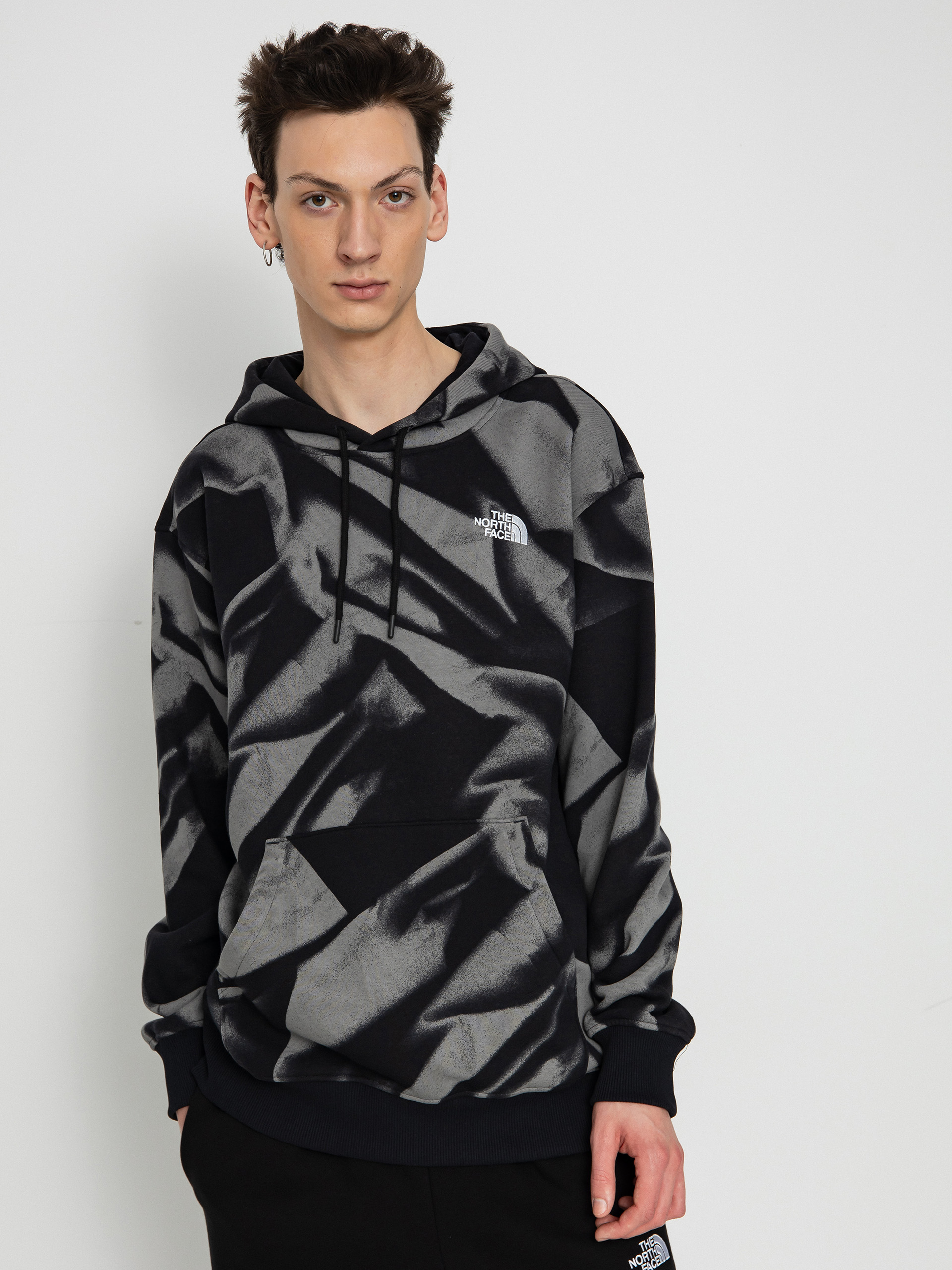 The North Face Essential HD Print Hoodie (smoked pearl garment fo)