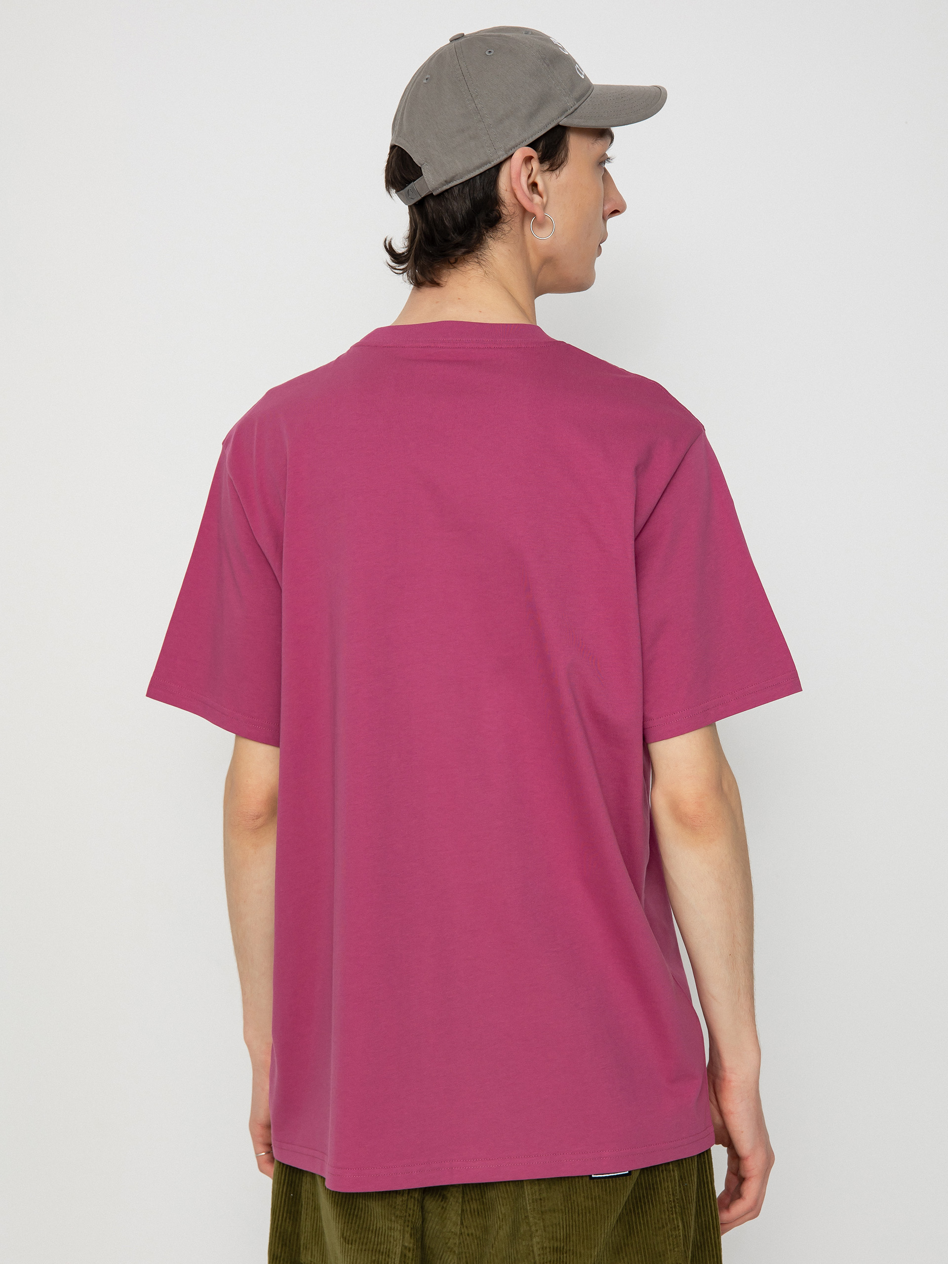 Carhartt WIP Script T-Shirt (magenta/black)
