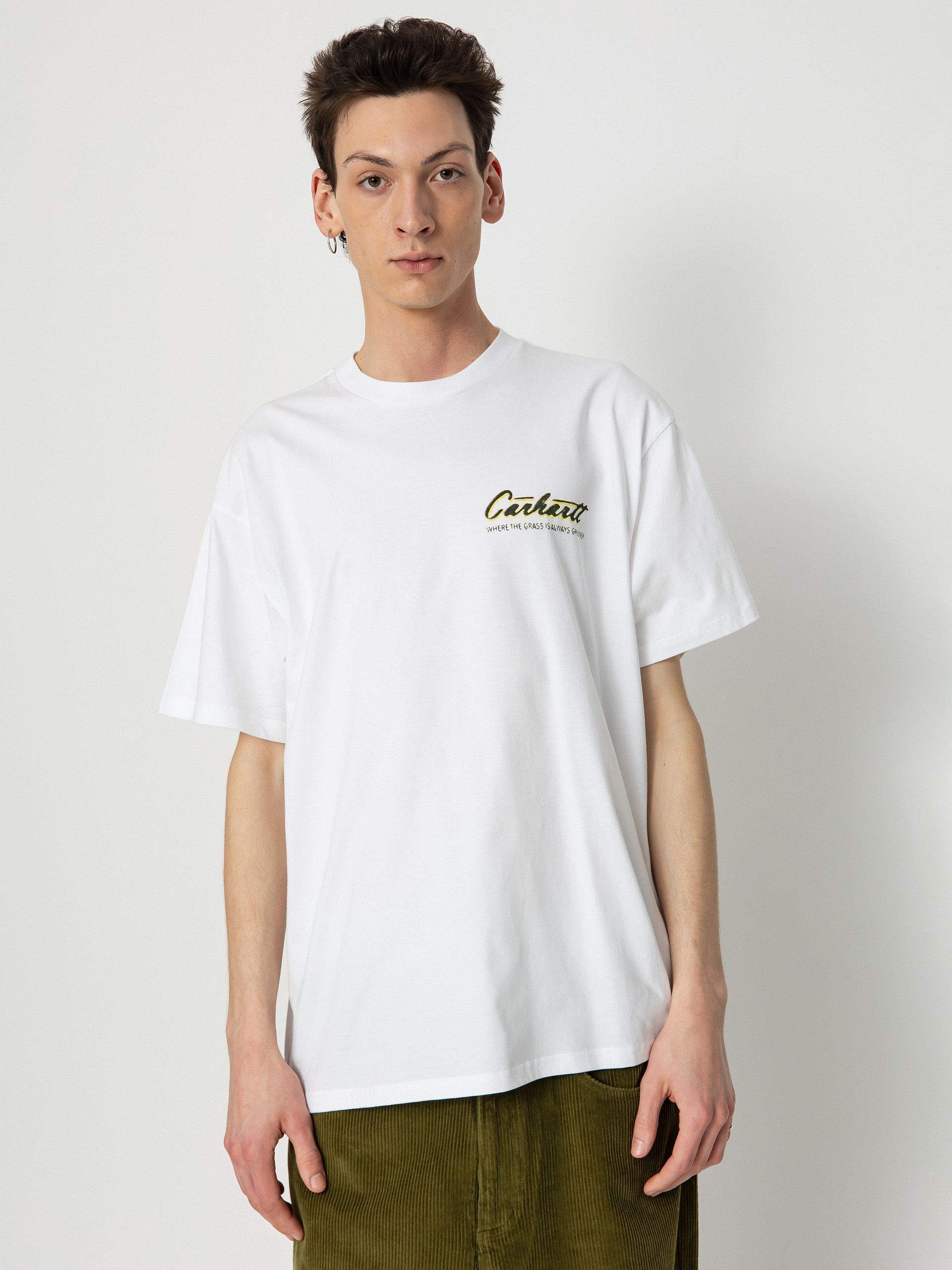 Carhartt WIP T-Shirt Green Grass (white)