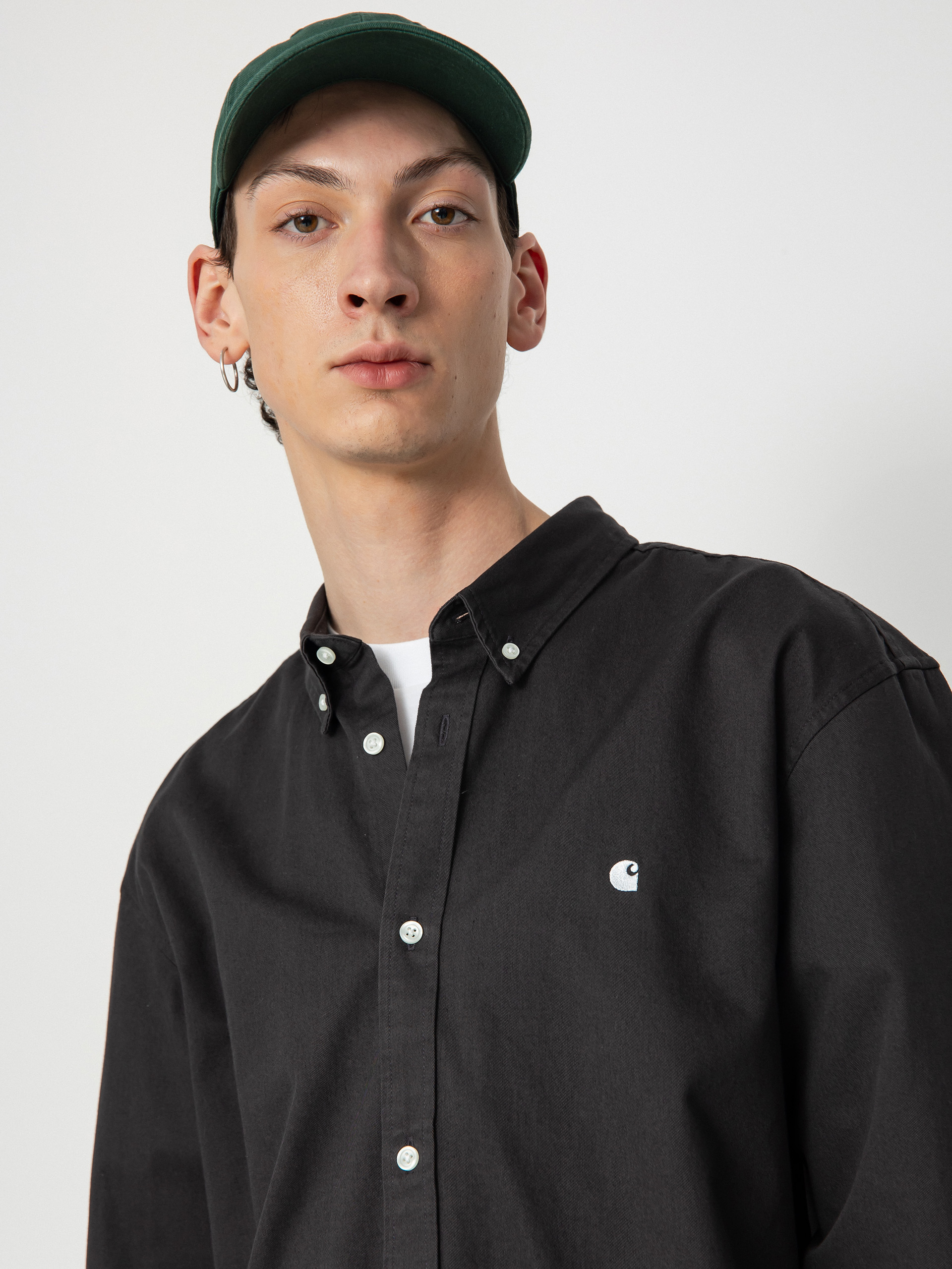 Carhartt WIP Madison Shirt (charcoal/white)