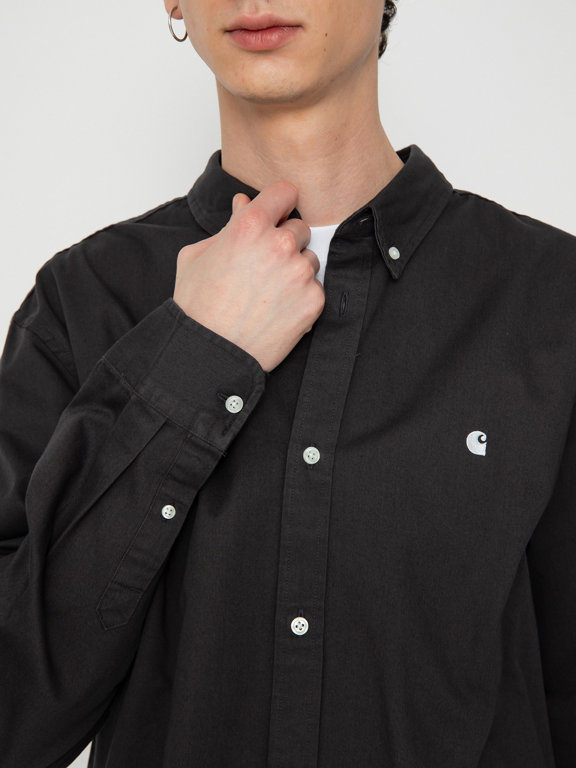 Carhartt WIP Madison Shirt (charcoal/white)