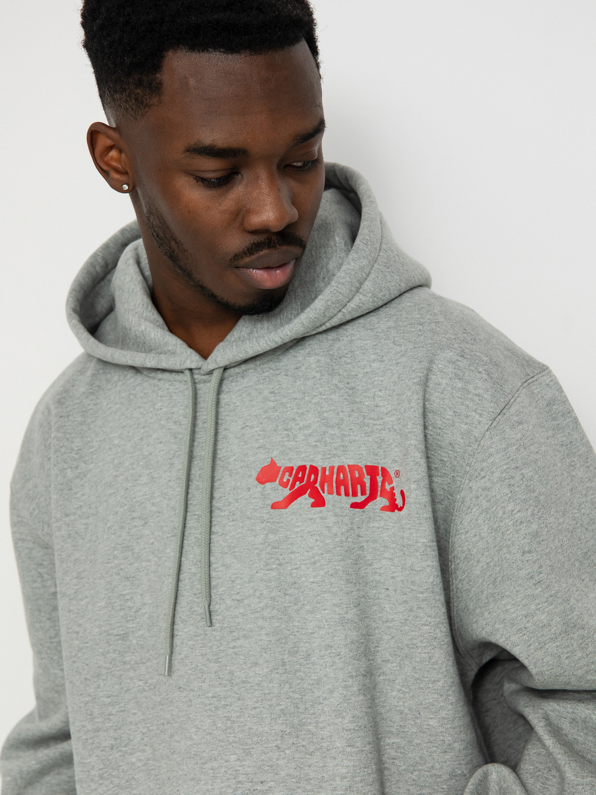 Carhartt WIP Rocky Script HD Hoodie (grey heather)