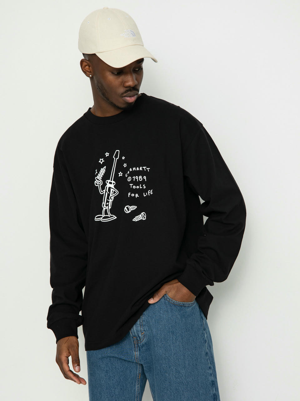 Carhartt WIP Tools For Life Longsleeve (black/white)