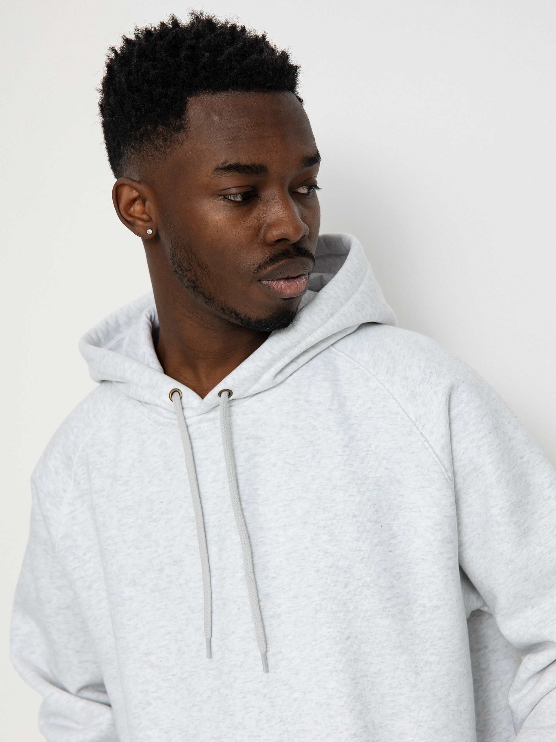 ★ドイツ発*carhartt WIP*新作*Chase ZIP フーディ/Ash-heather Carhartt WIP Hooded Chase Jacket, Ash Heather / Gold