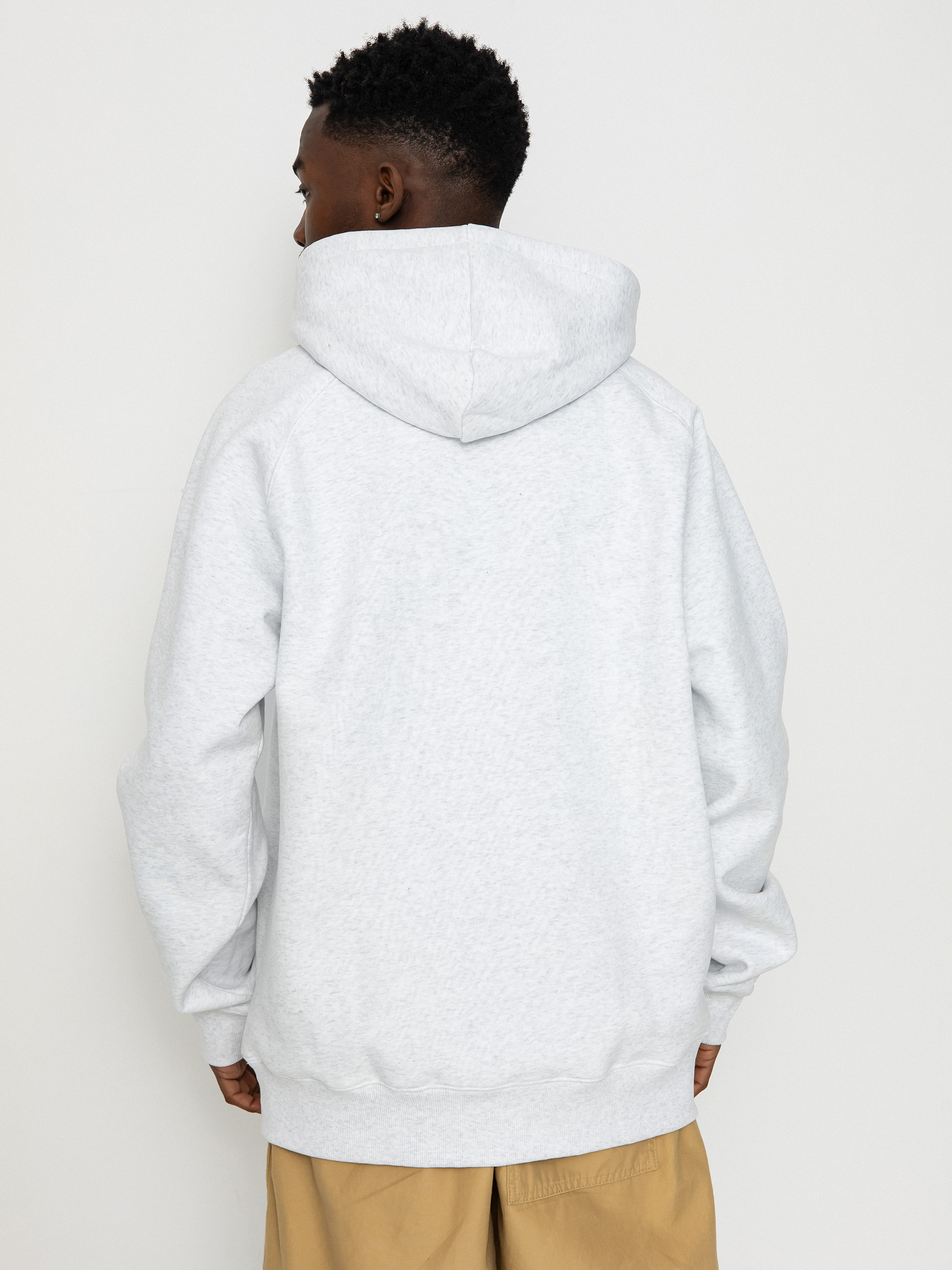 ★ドイツ発*carhartt WIP*新作*Chase ZIP フーディ/Ash-heather Carhartt WIP Hooded Chase Jacket, Ash Heather / Gold