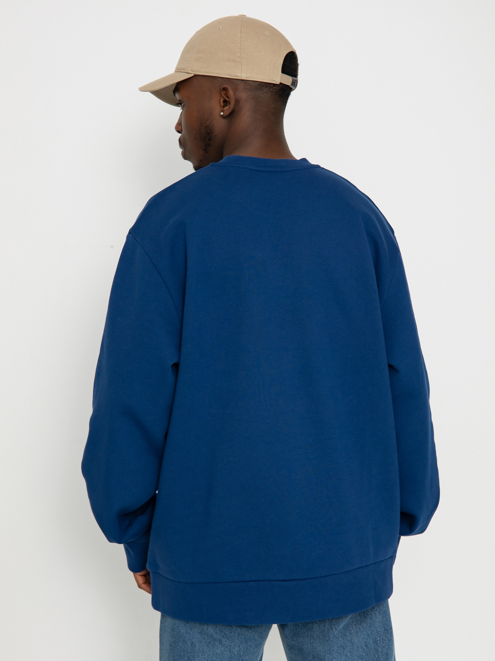 Carhartt WIP Script Embroidery Sweatshirt - navy blue (elder