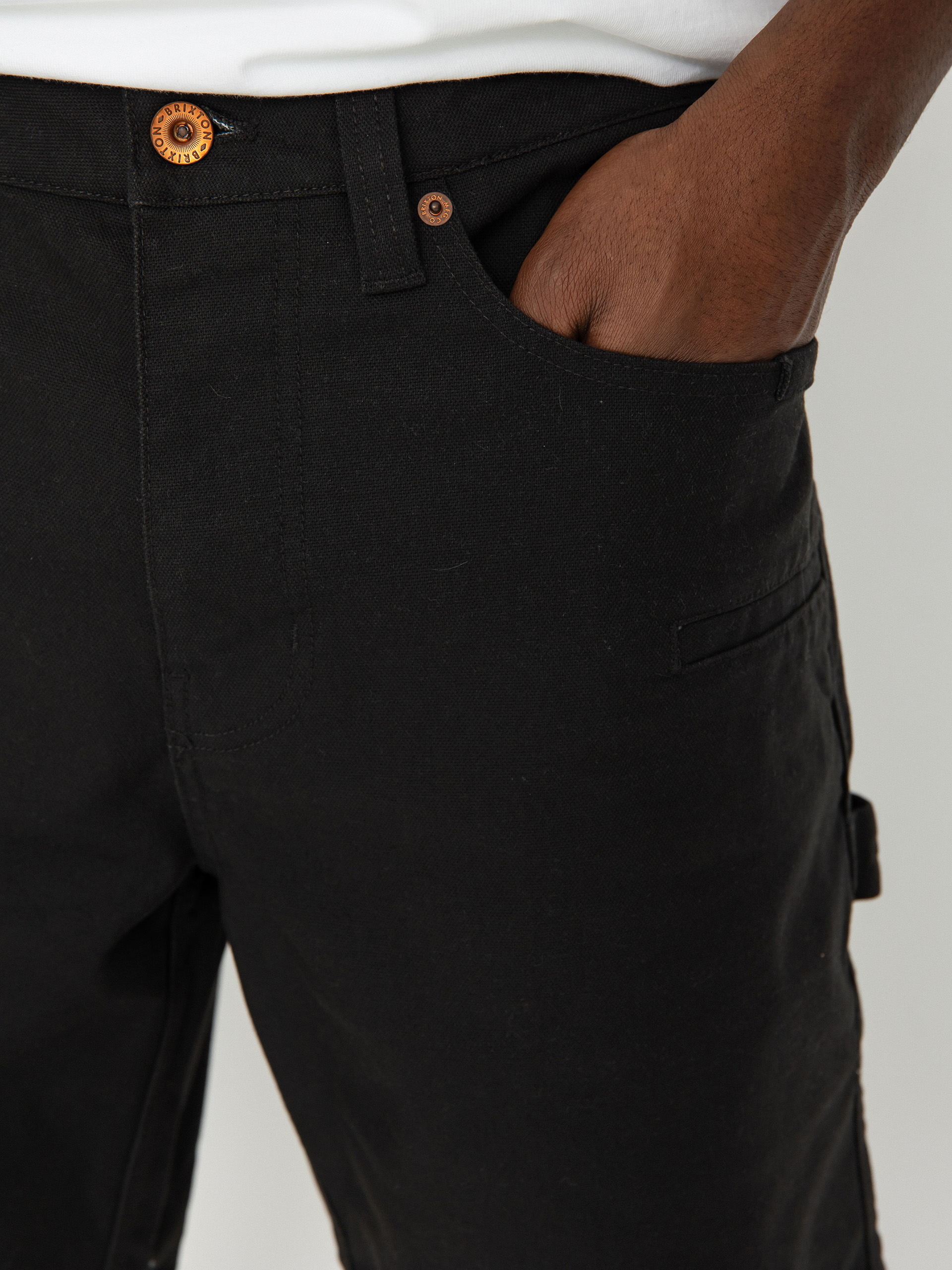 Brixton Builders Carpenter Shorts (washed black)