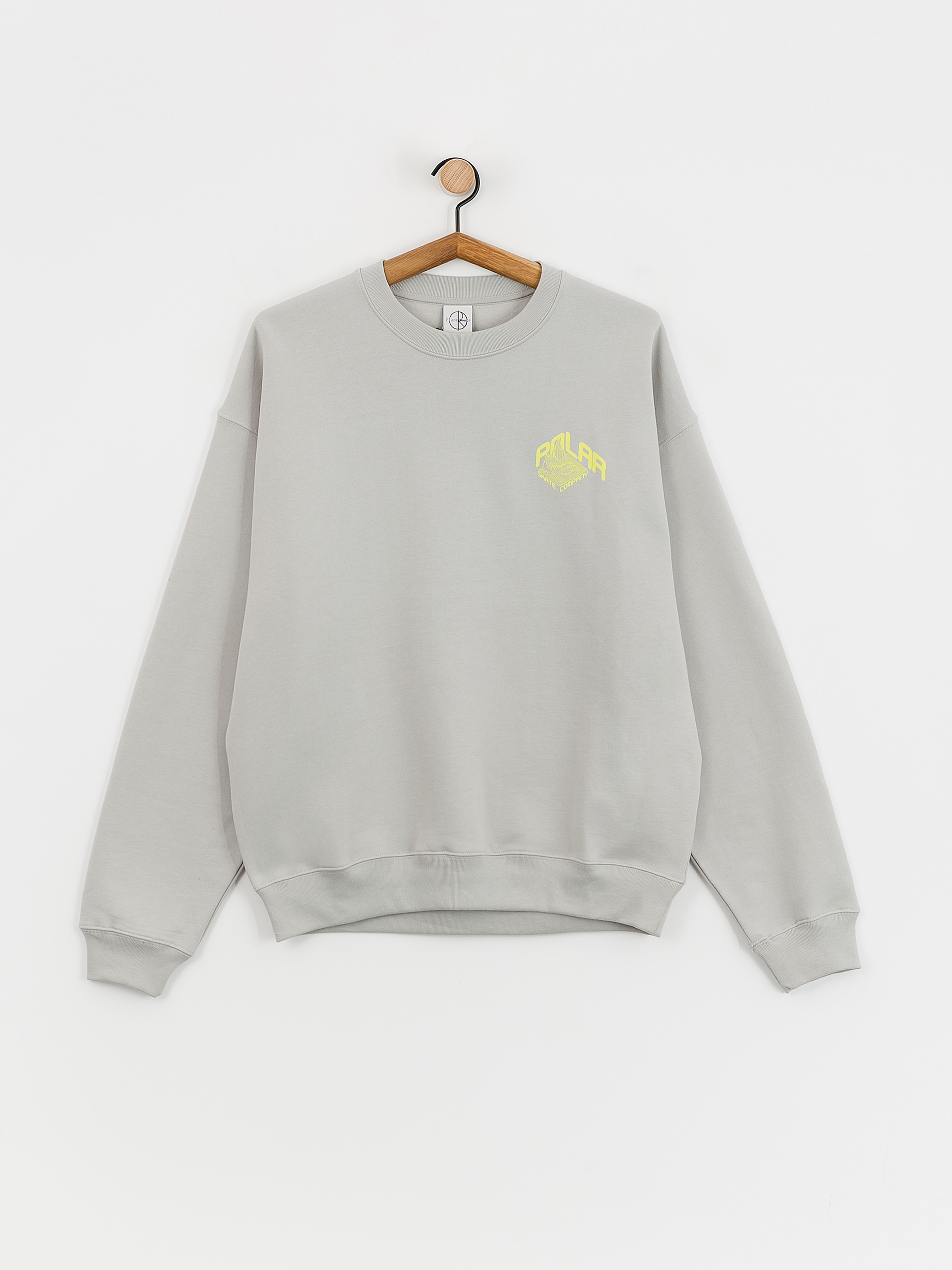 Polar Skate Dave Crewneck Graph Sweatshirt (silver)