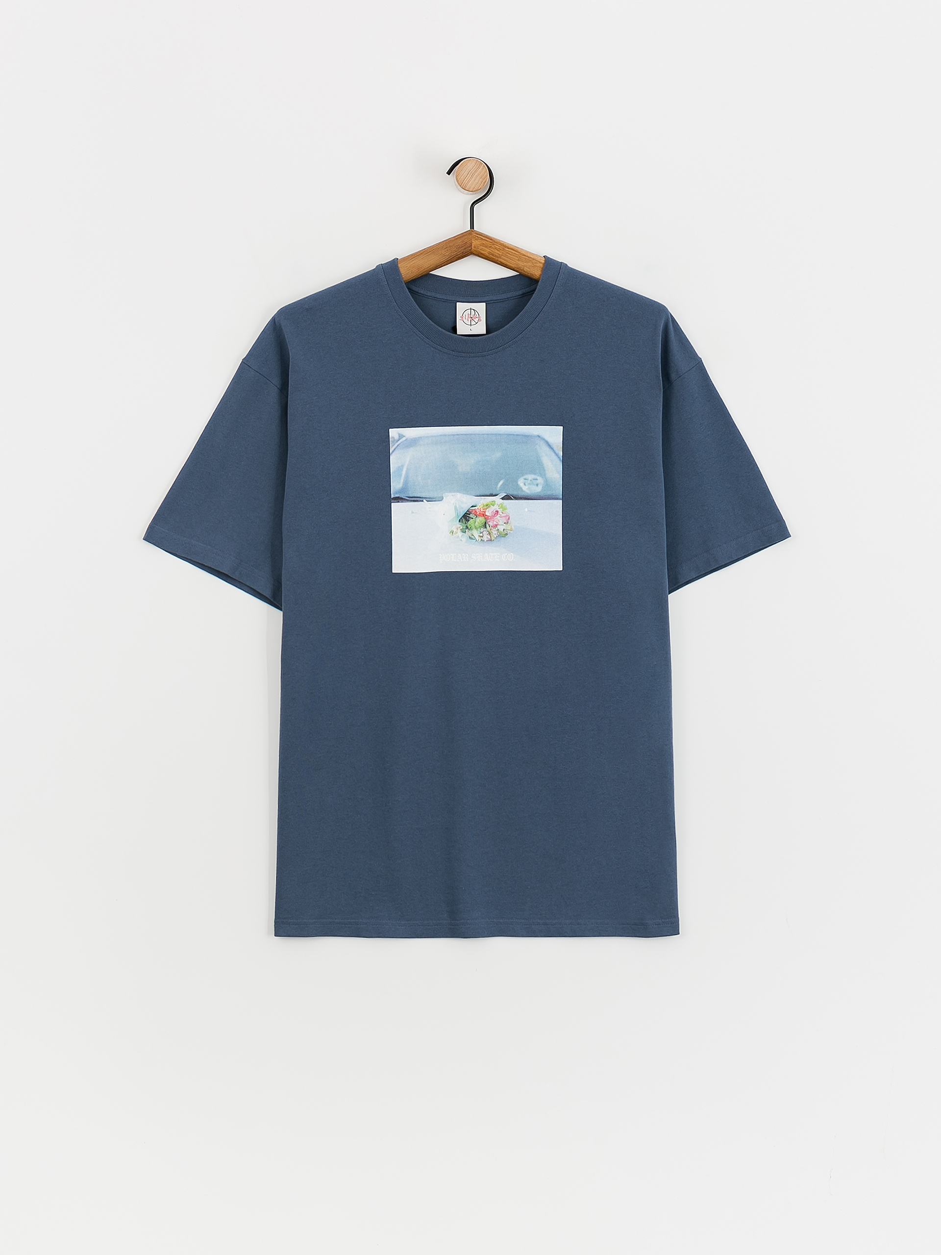 Polar Skate Dead Flowers T-Shirt (grey blue)