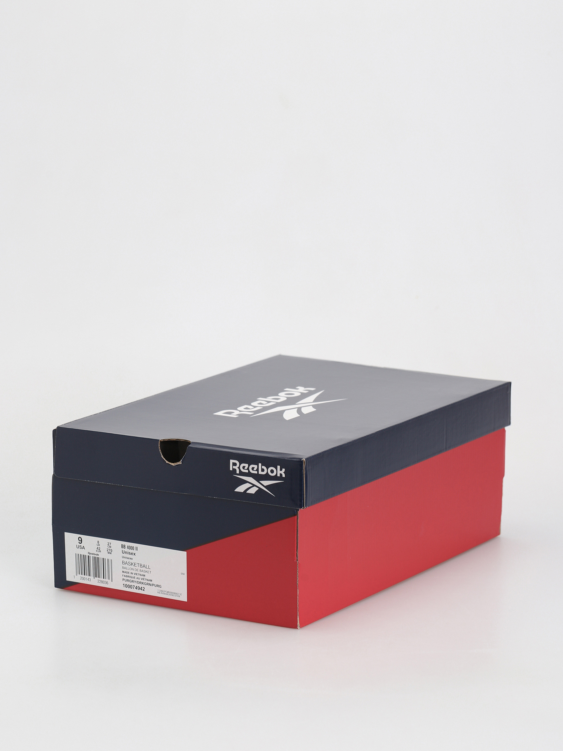 Reebok BB 4000 II Shoes (purgry/drkgrn/purgry)