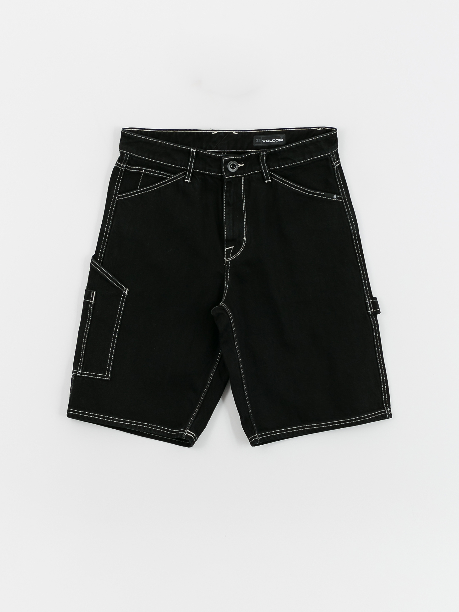 Volcom Labored Denim Utility Shorts (black)