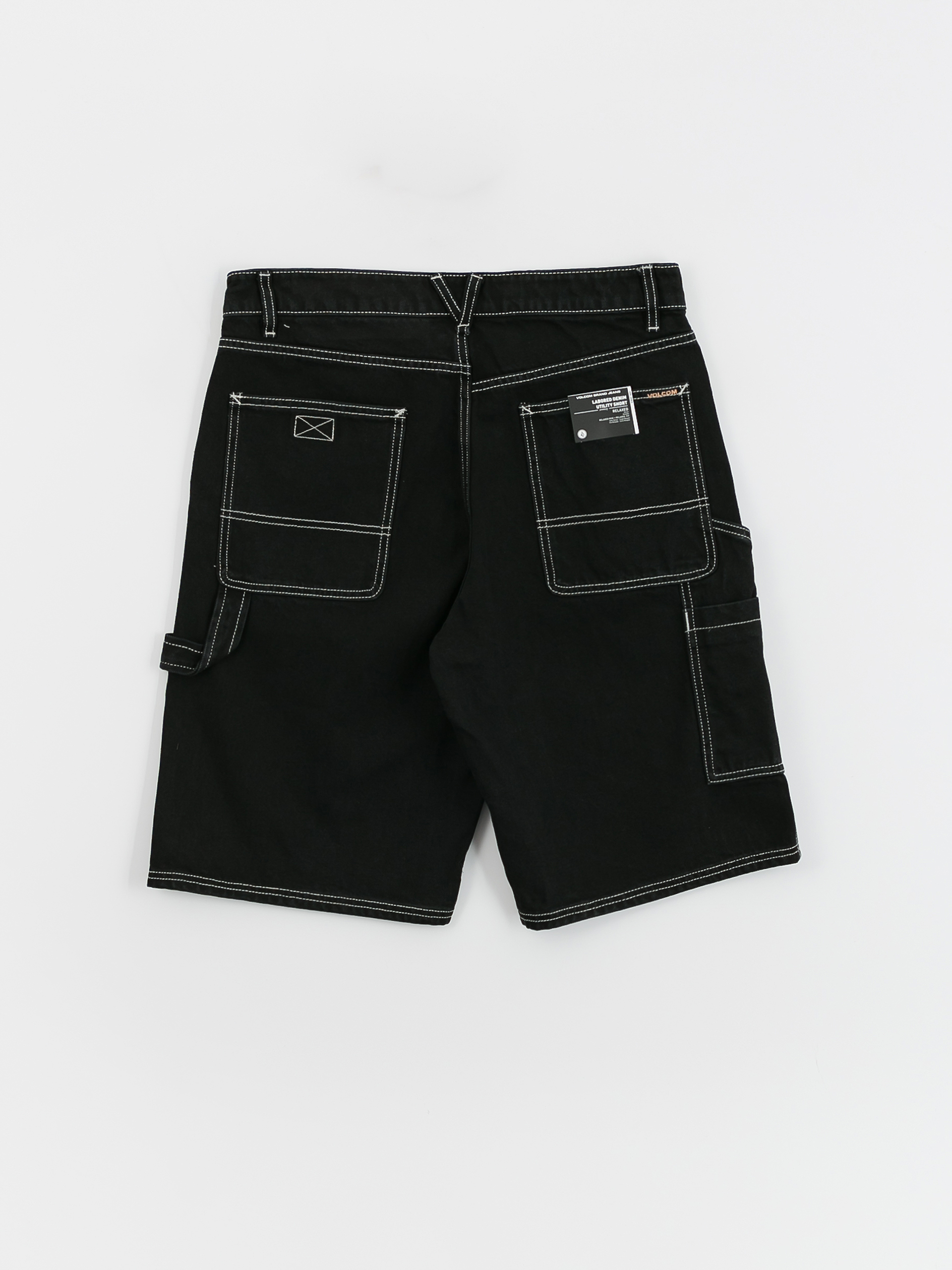 Volcom Labored Denim Utility Shorts (black)