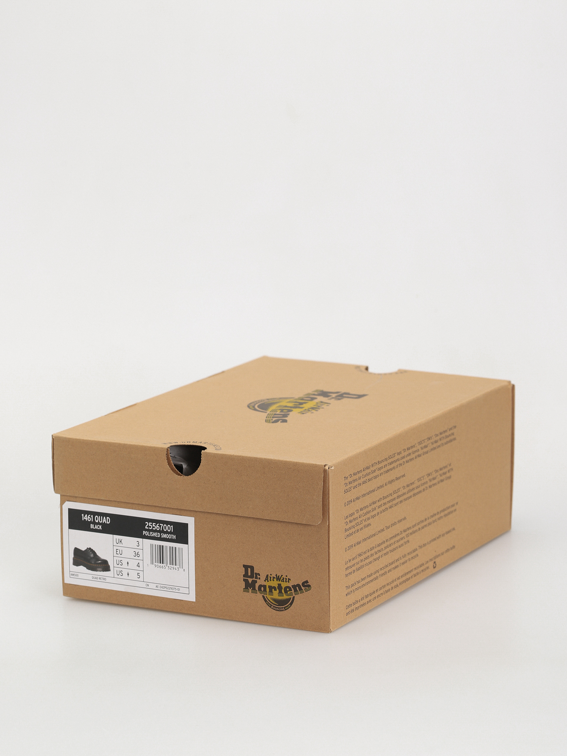 Dr. Martens 1461 Quad Schuhe Wmn (polished smooth black)