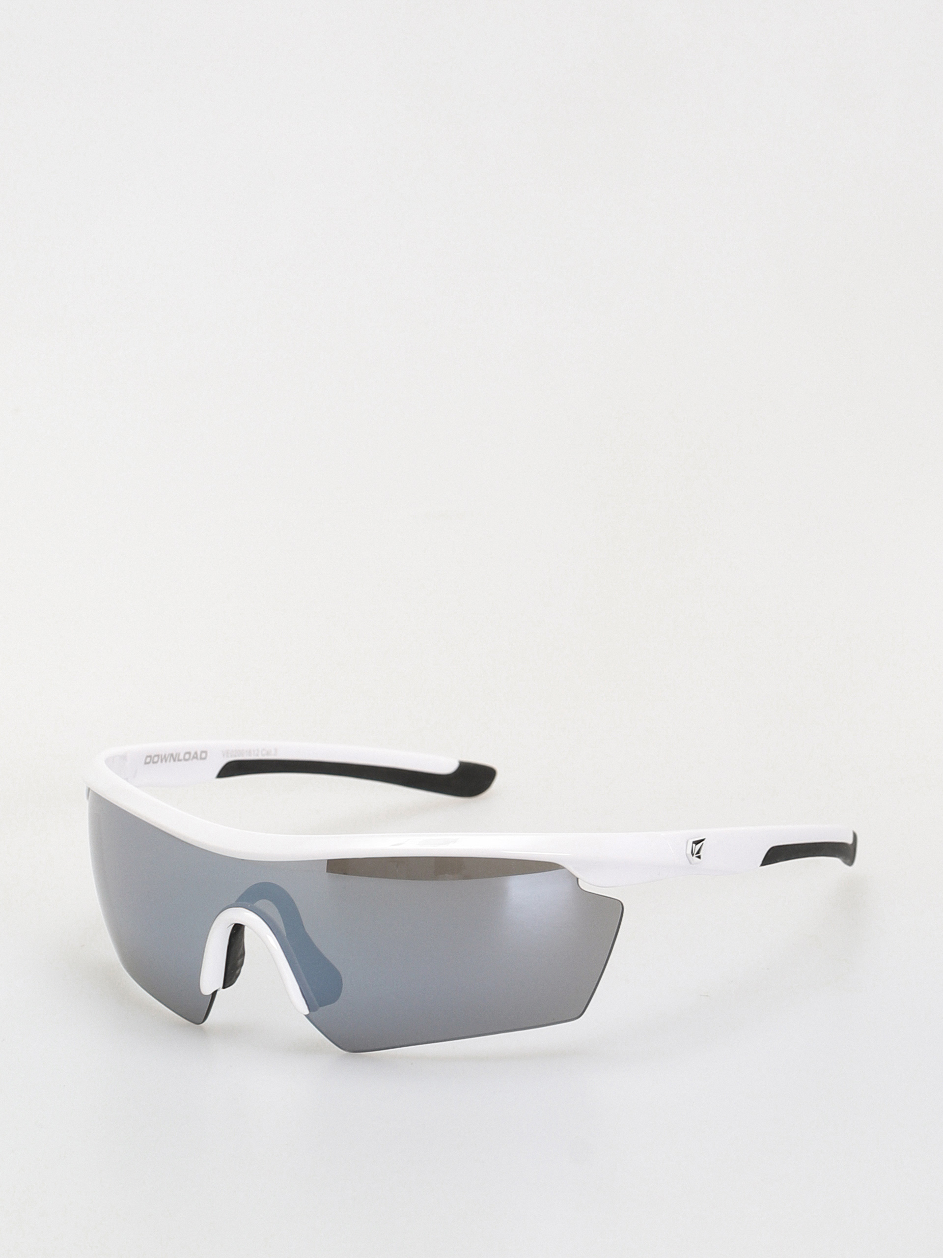 Volcom Sunglasses Dwnload (gloss white/pltnm mirror)