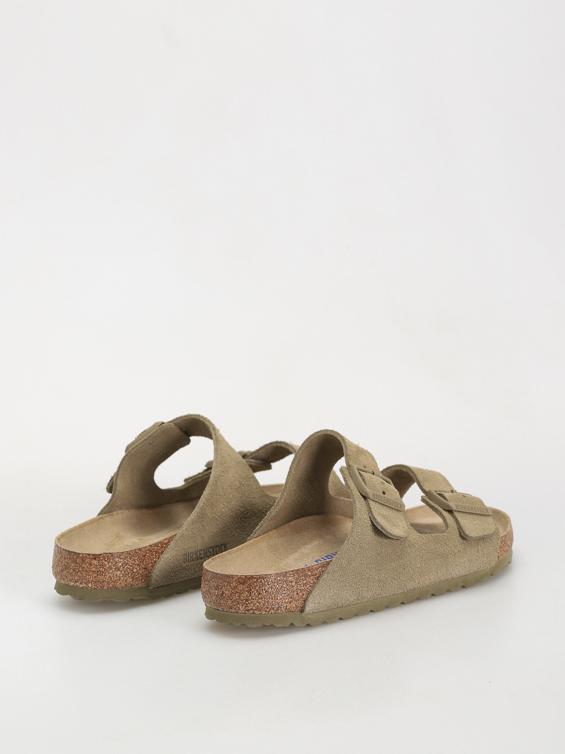 Birkenstock Flip-flops Arizona Suede Leather Regular (faded khaki)