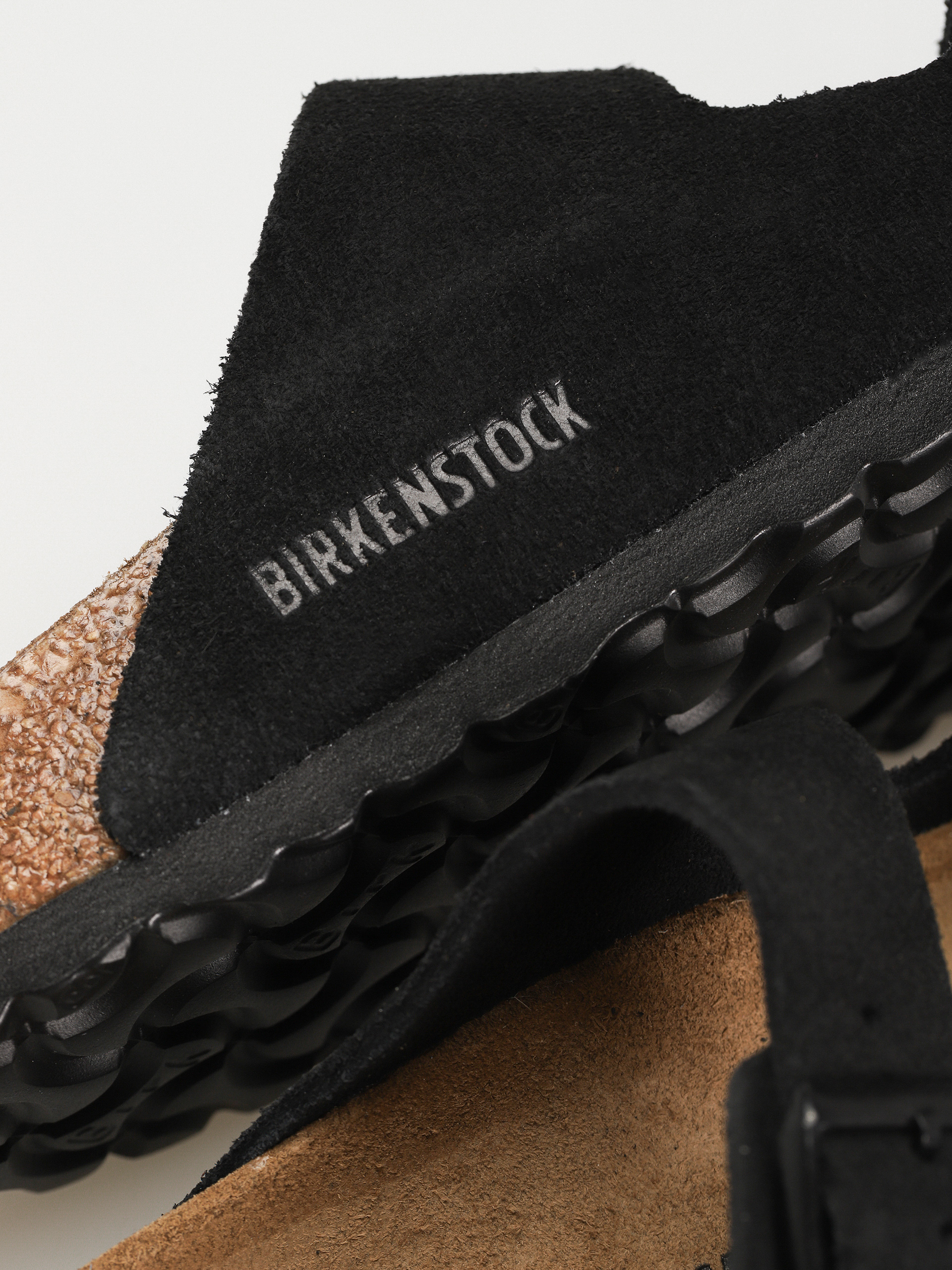 Birkenstock Flip Flops Arizona Suede Leather Narrow Wmn (black)