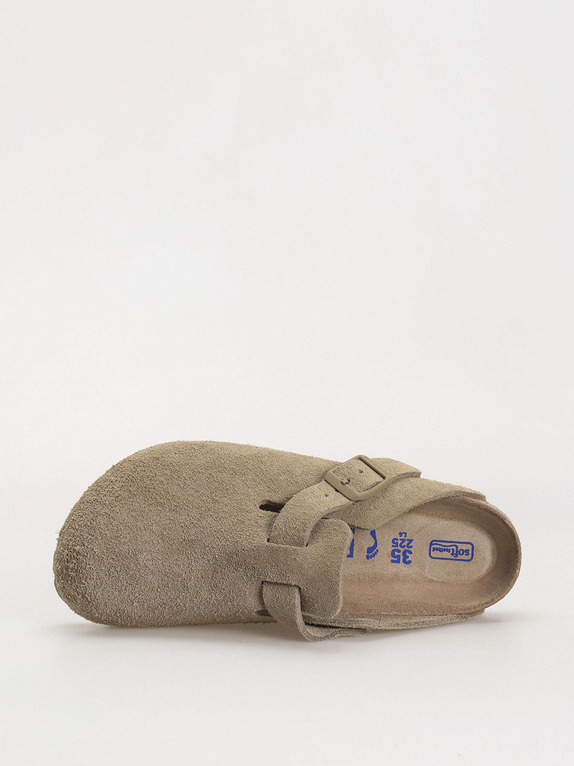 Birkenstock Flip-flops Boston Suede Leather Narrow Wmn - grey