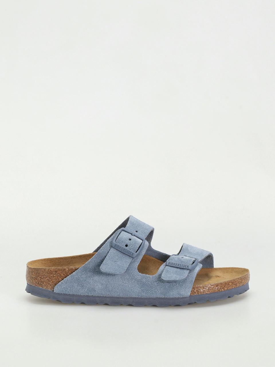 Birkenstock Flip-flops Arizona Suede Leather Narrow Wmn (elemental blue)