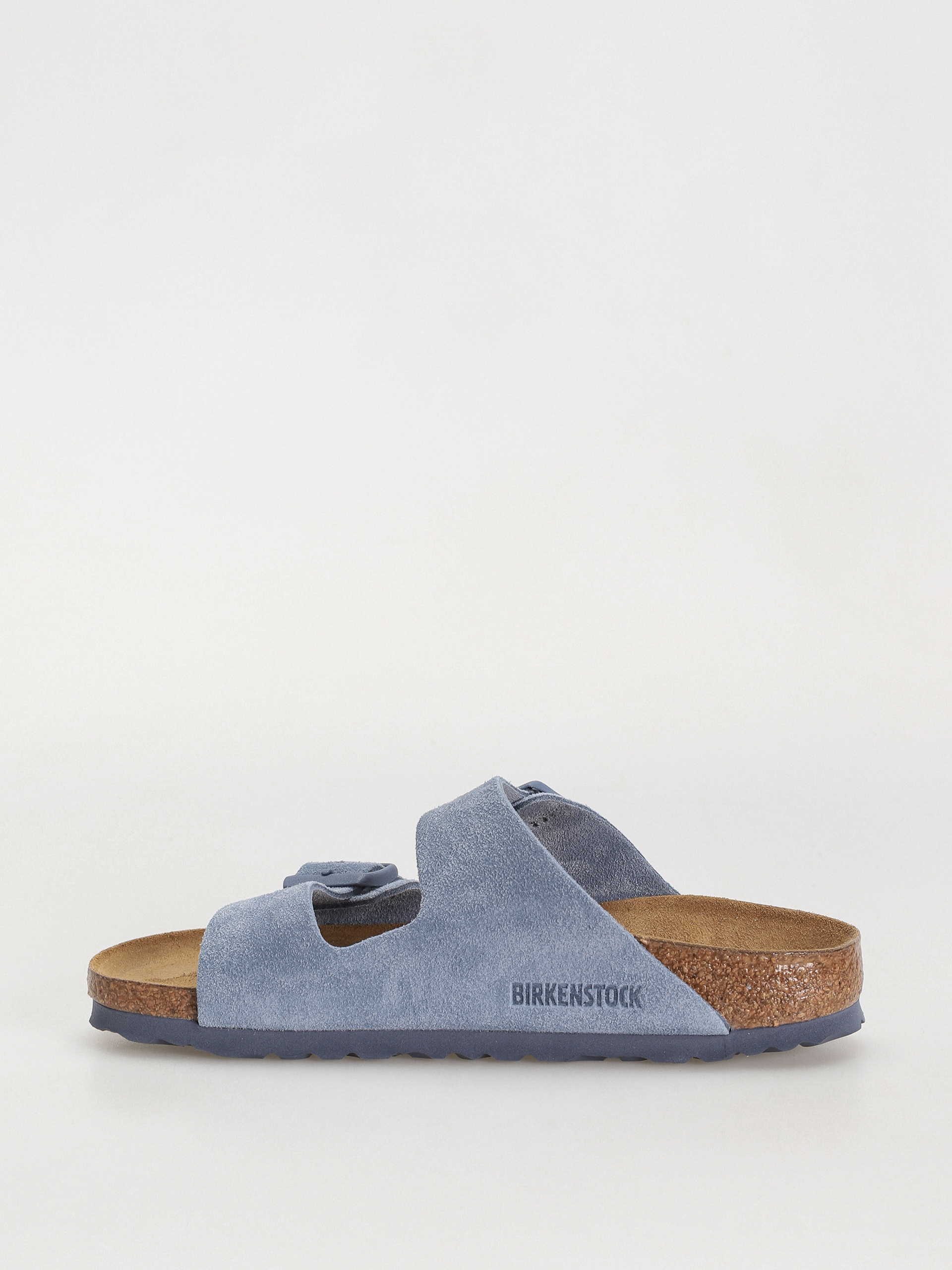Birkenstock Flip-flops Arizona Suede Leather Narrow Wmn (elemental blue)