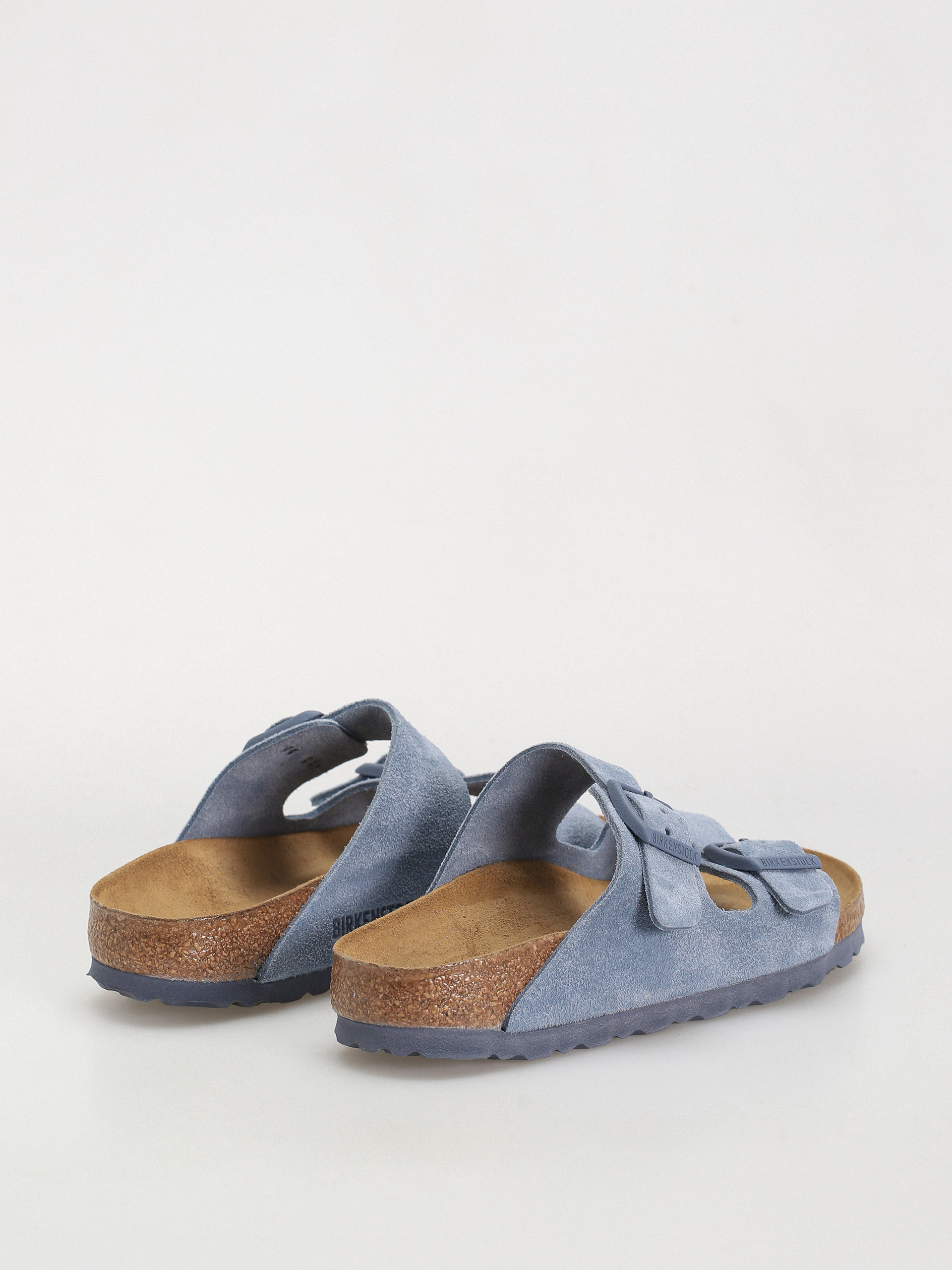 Birkenstock Flip-flops Arizona Suede Leather Narrow Wmn (elemental blue)