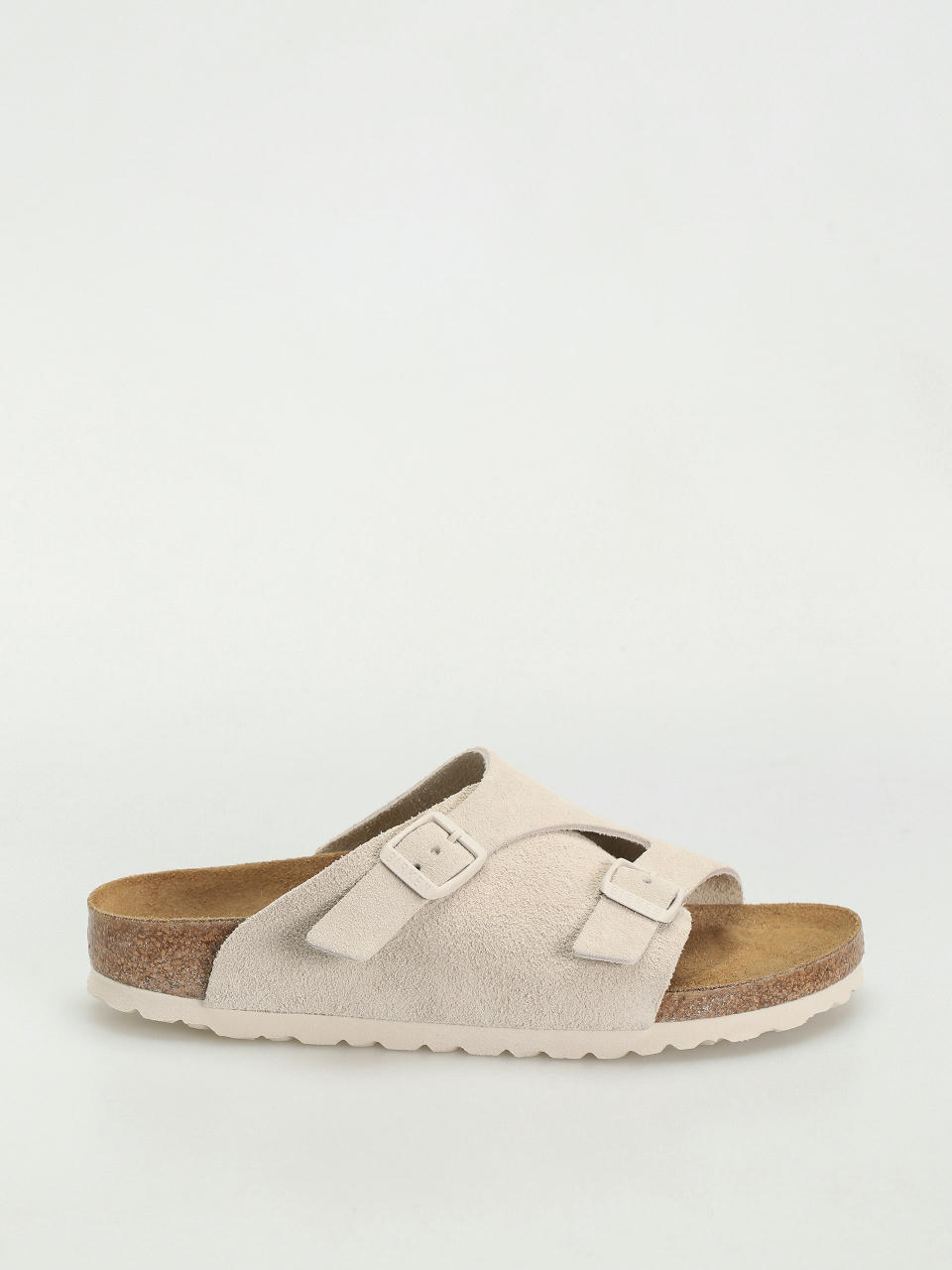 Birkenstock Flip-flops Zurich Suede Leather Narrow Wmn (antique white)