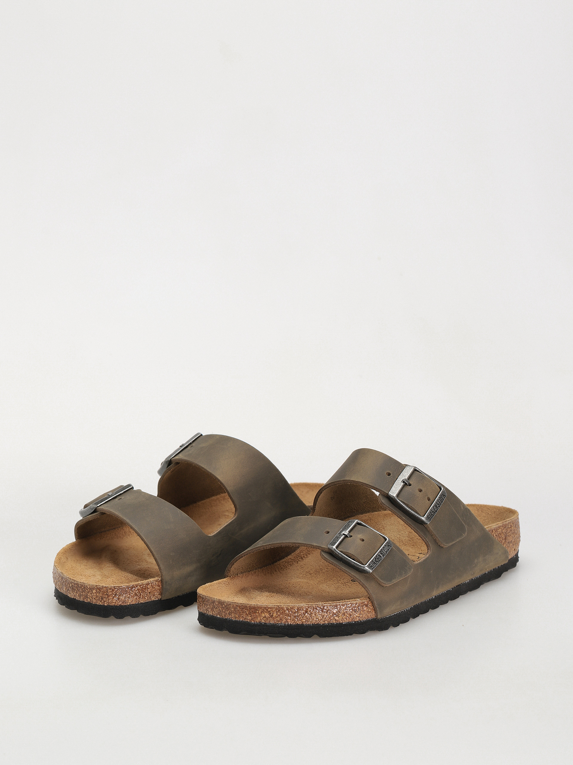 Birkenstock Flip-flops Arizona Oiled Leather Regular (faded khaki)