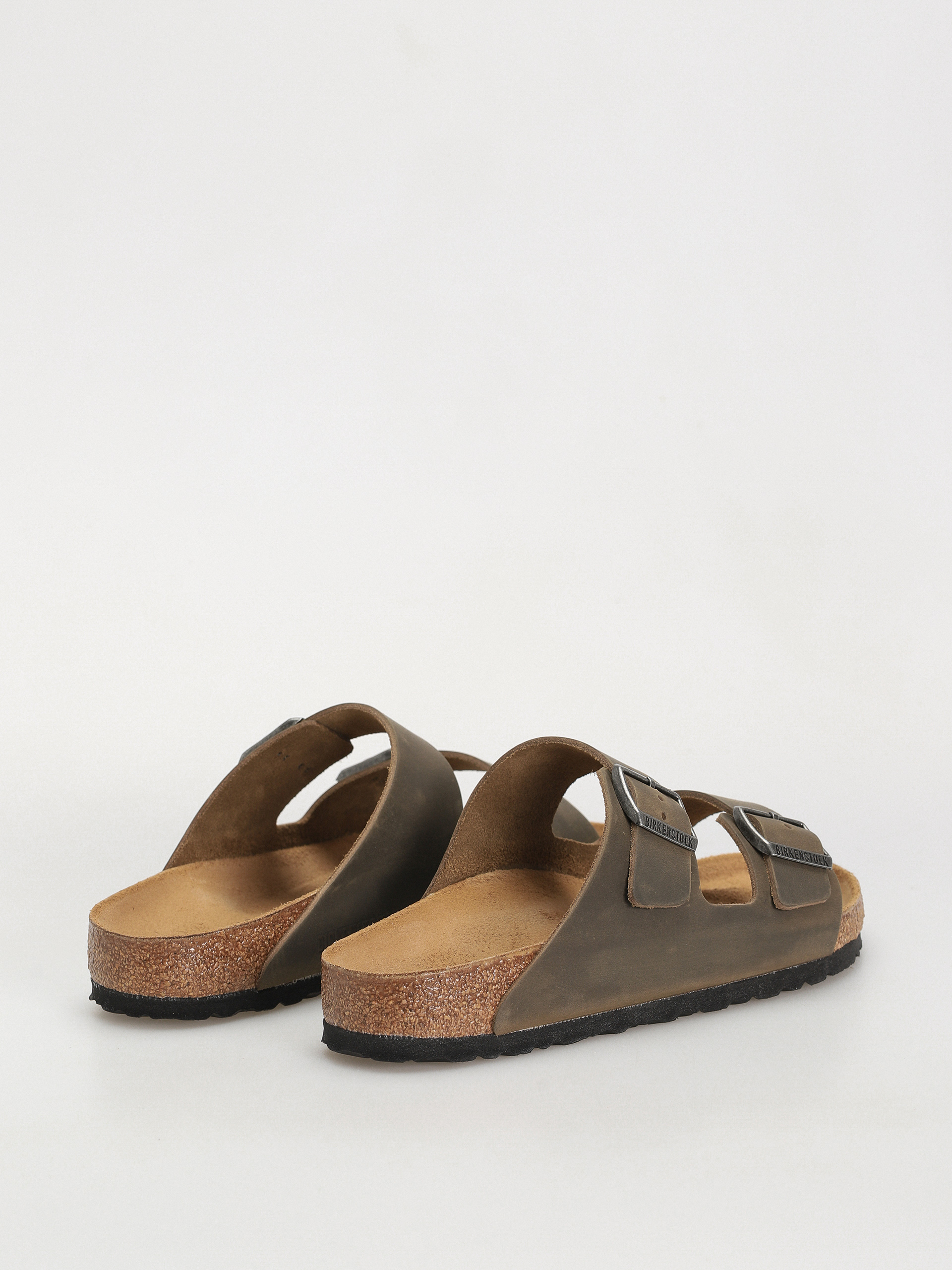 Birkenstock Flip Flops Arizona Oiled Leather Regular (faded khaki)