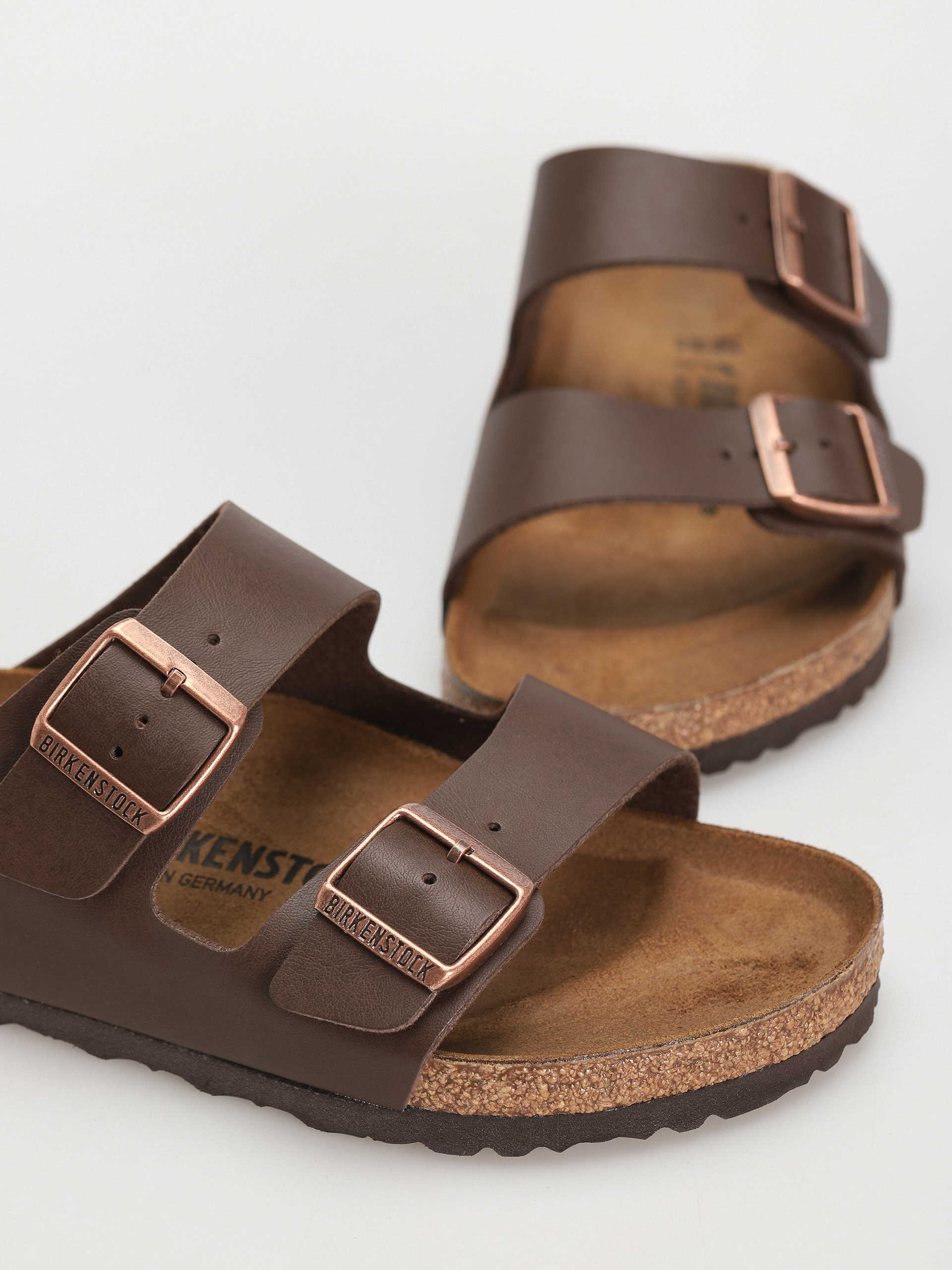 Birkenstock Flip Flops Arizona Birko Flor Regular (dark brown)