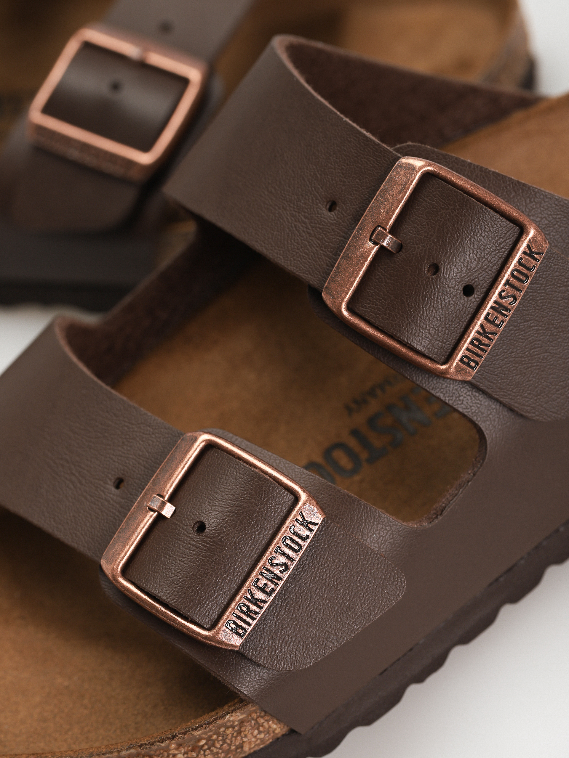 Birkenstock Flip Flops Arizona Birko Flor Regular (dark brown)