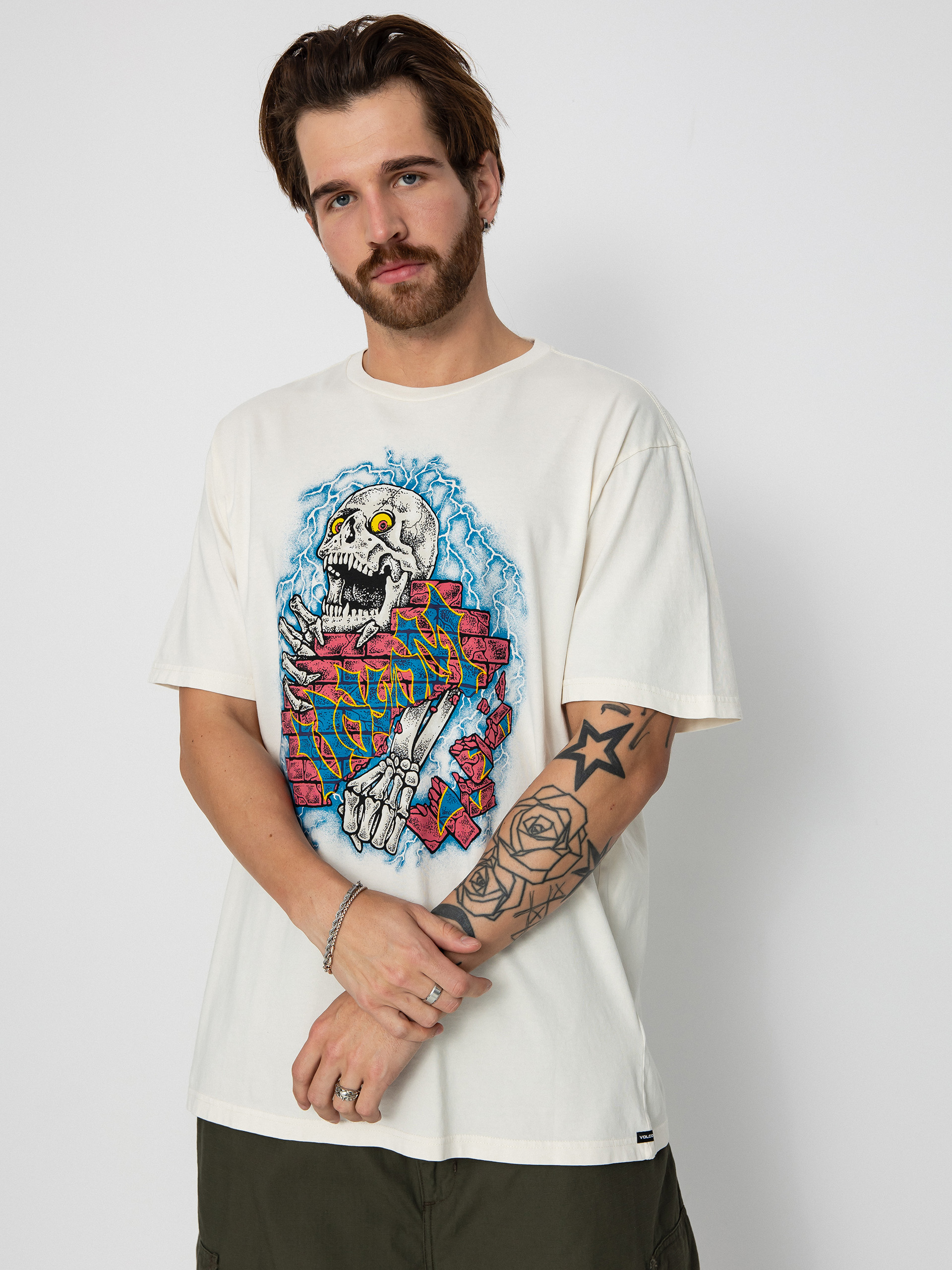 Volcom Wall Puncher T-Shirt (off white)