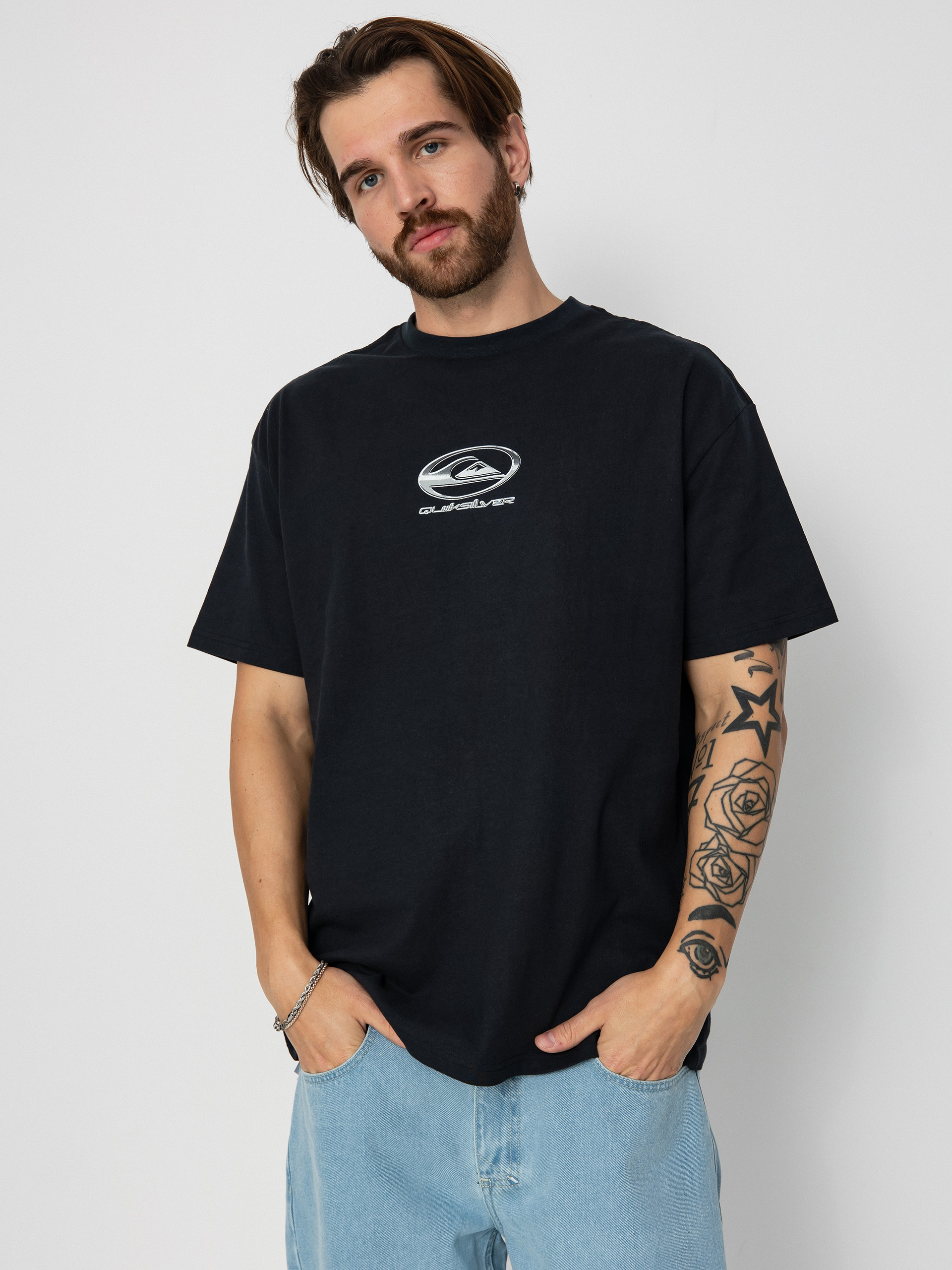 Quiksilver Chrome Logo T-Shirt (black)