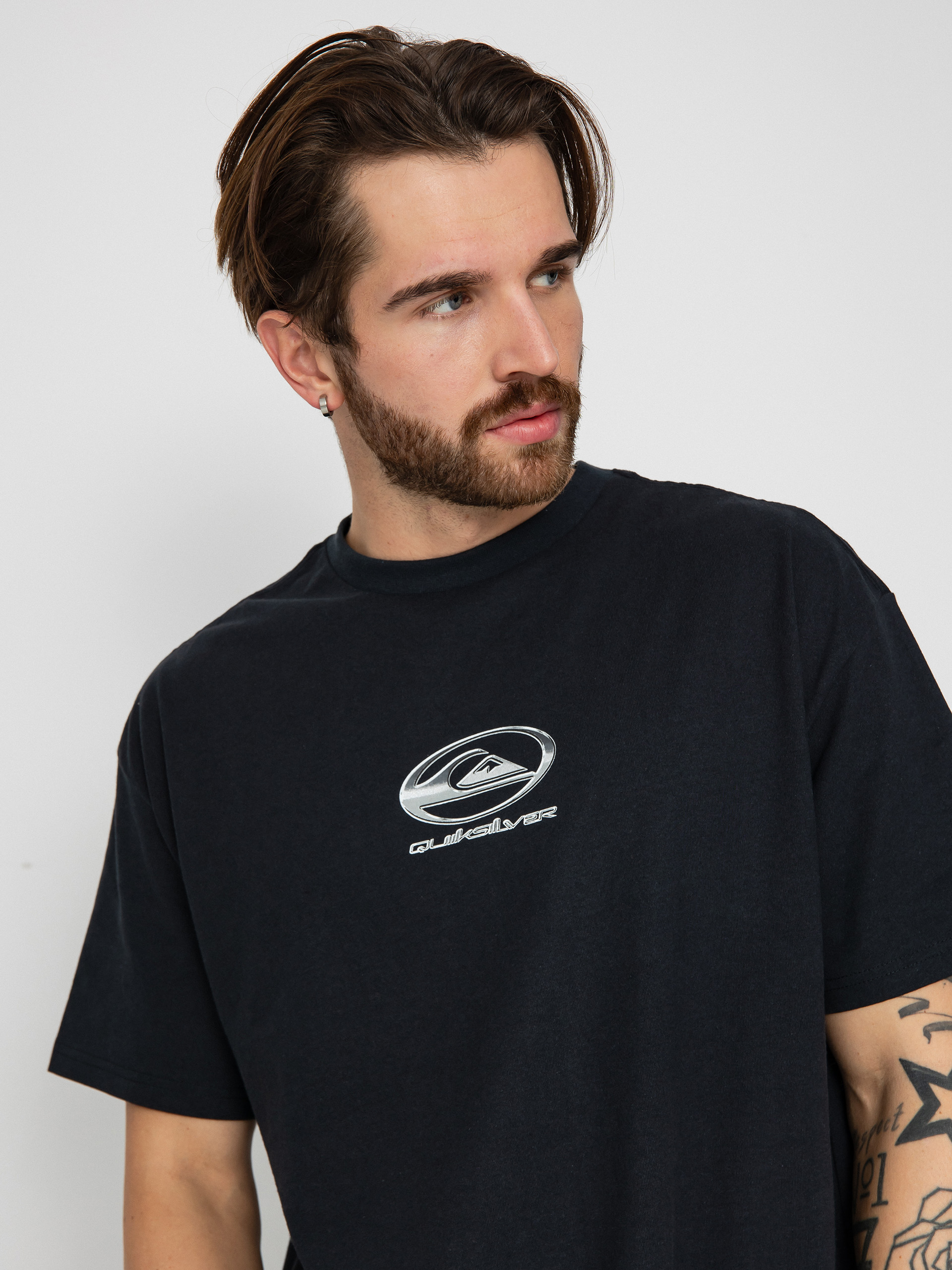 Quiksilver Chrome Logo T-Shirt (black)