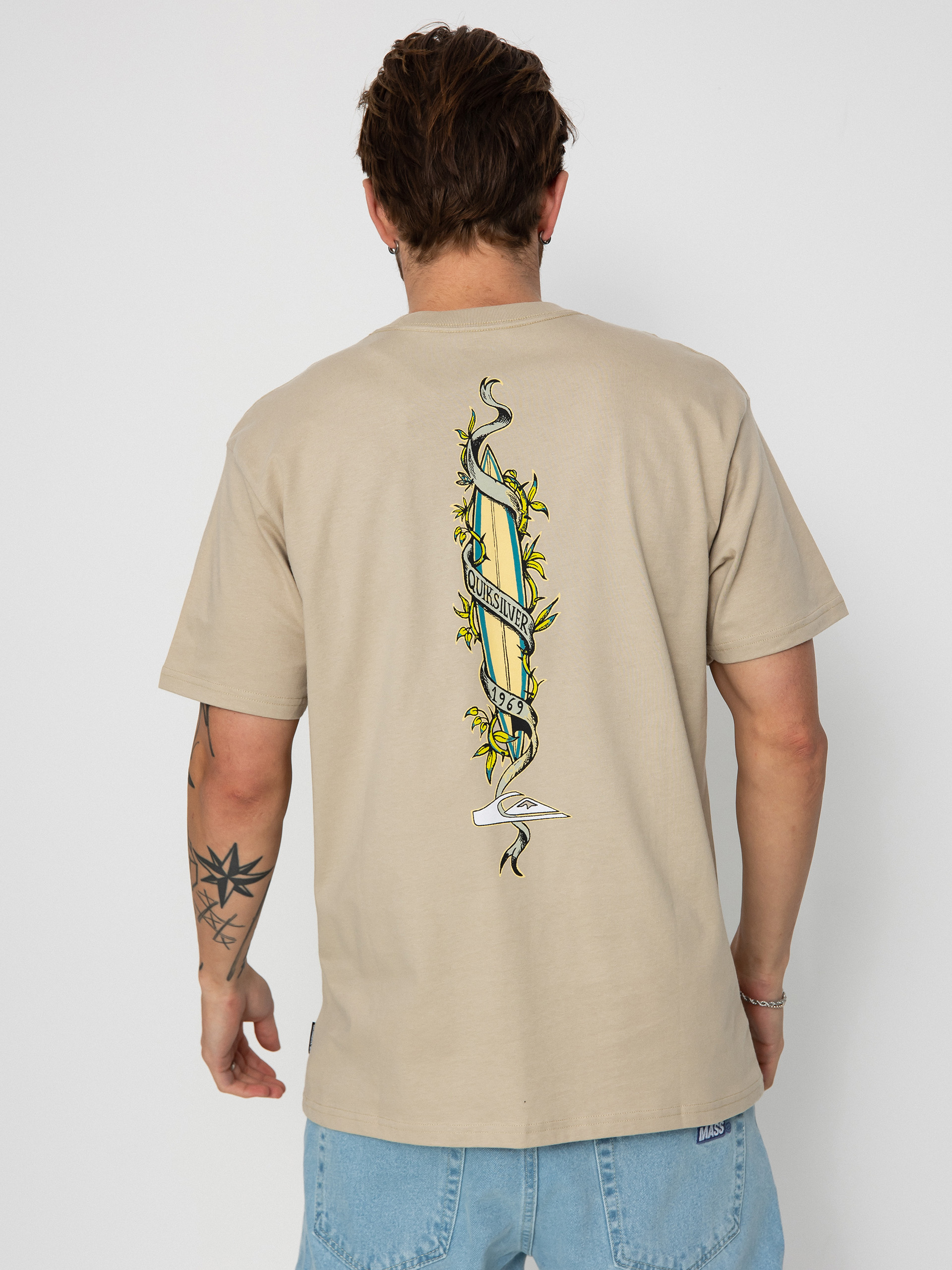 Quiksilver Step Up Mor T-Shirt (plaza taupe)