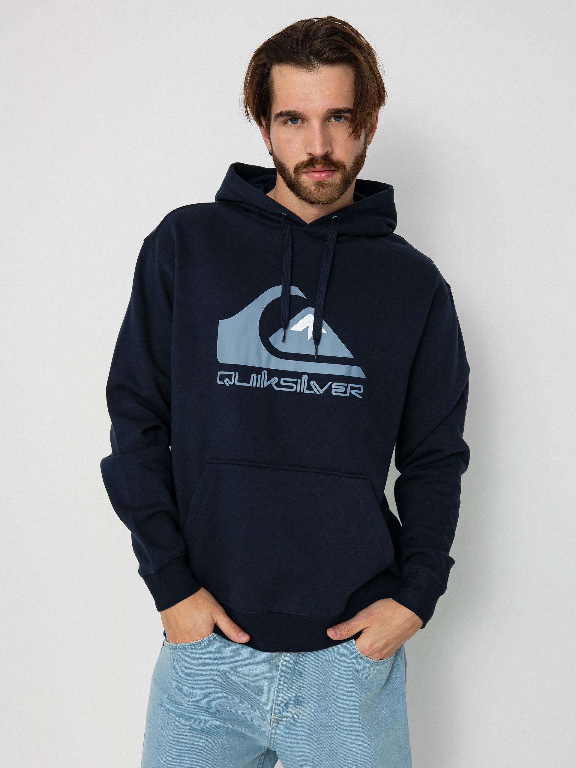 Quiksilver Big Logo HD Hoodie navy blue dark navy