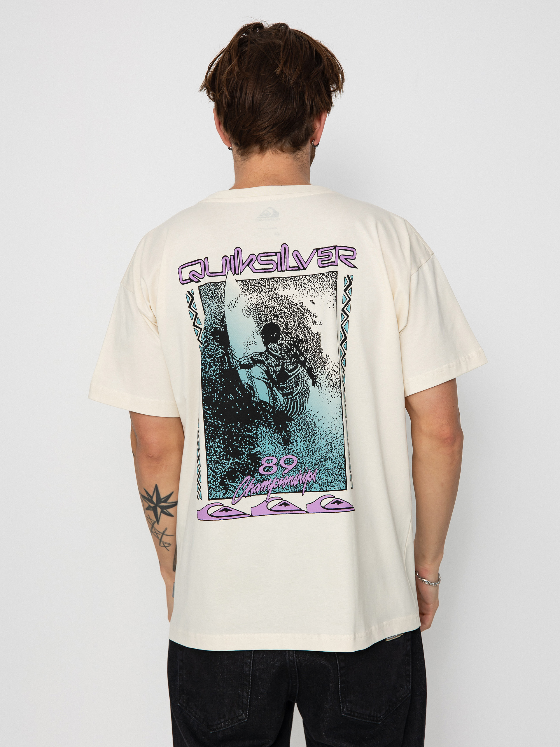Quiksilver Back Flash T-Shirt - beige (birch)