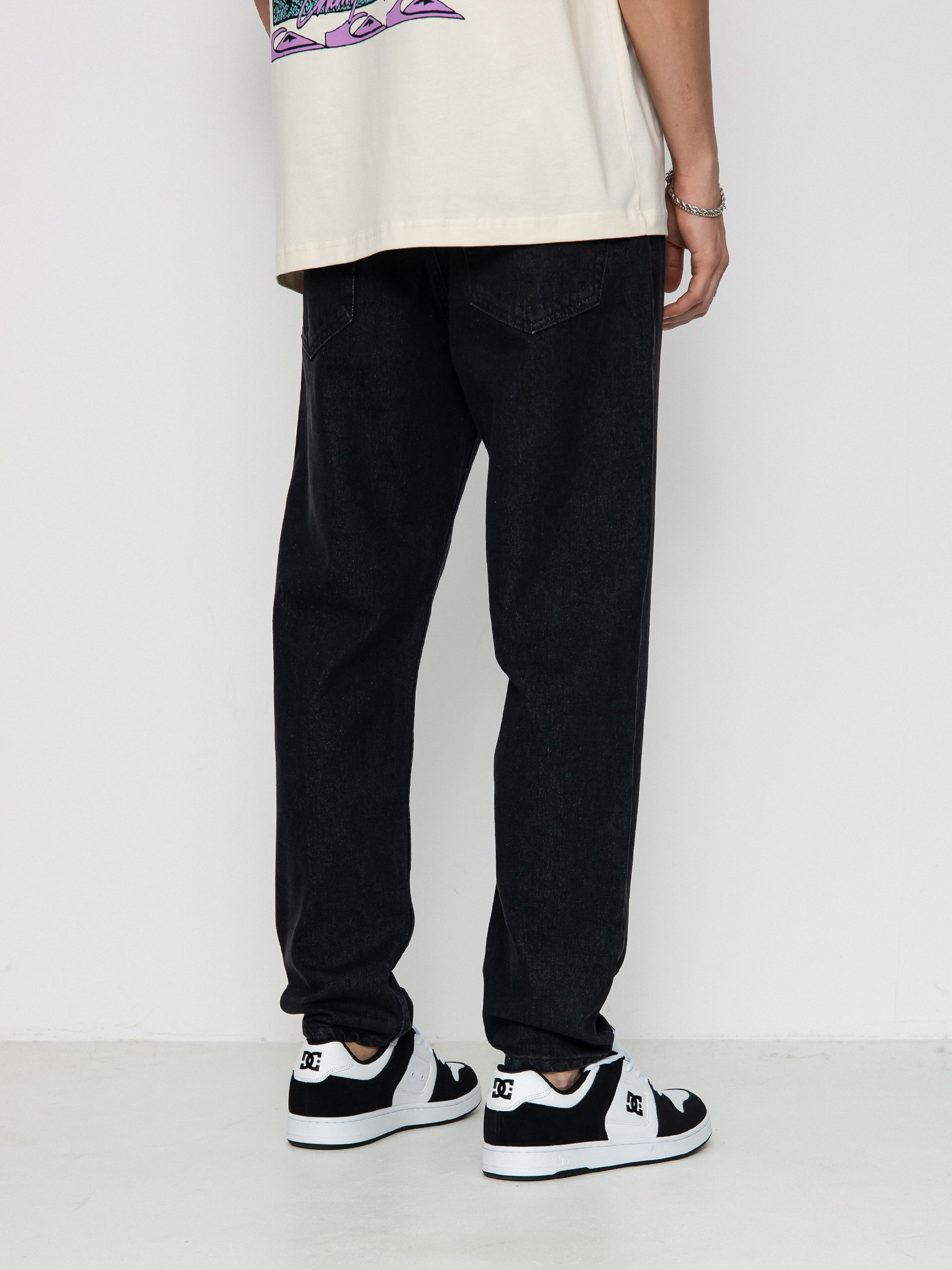 MassDnm Jeans Box Pants (black washed)