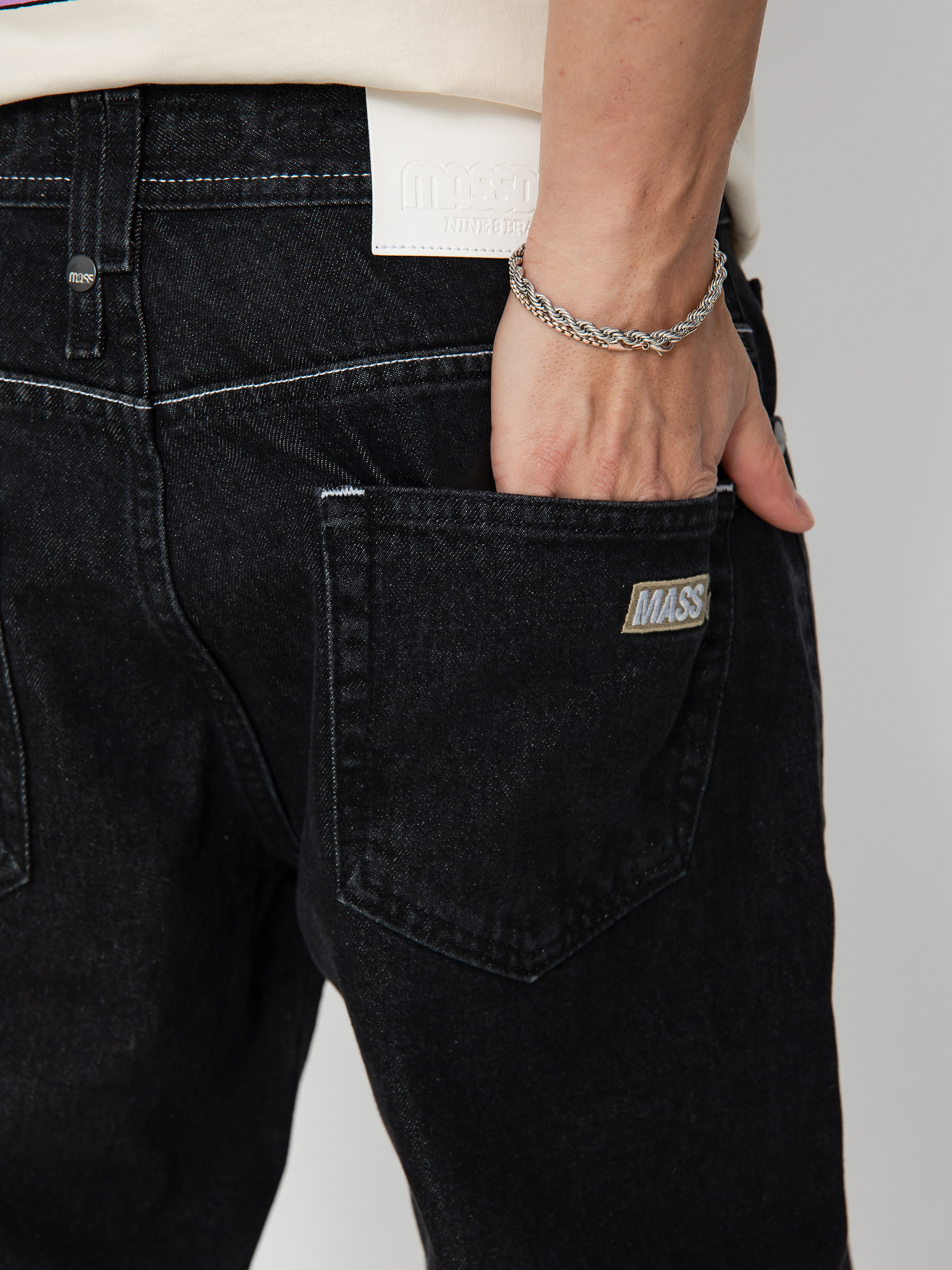 MassDnm Jeans Box Hose (black washed)
