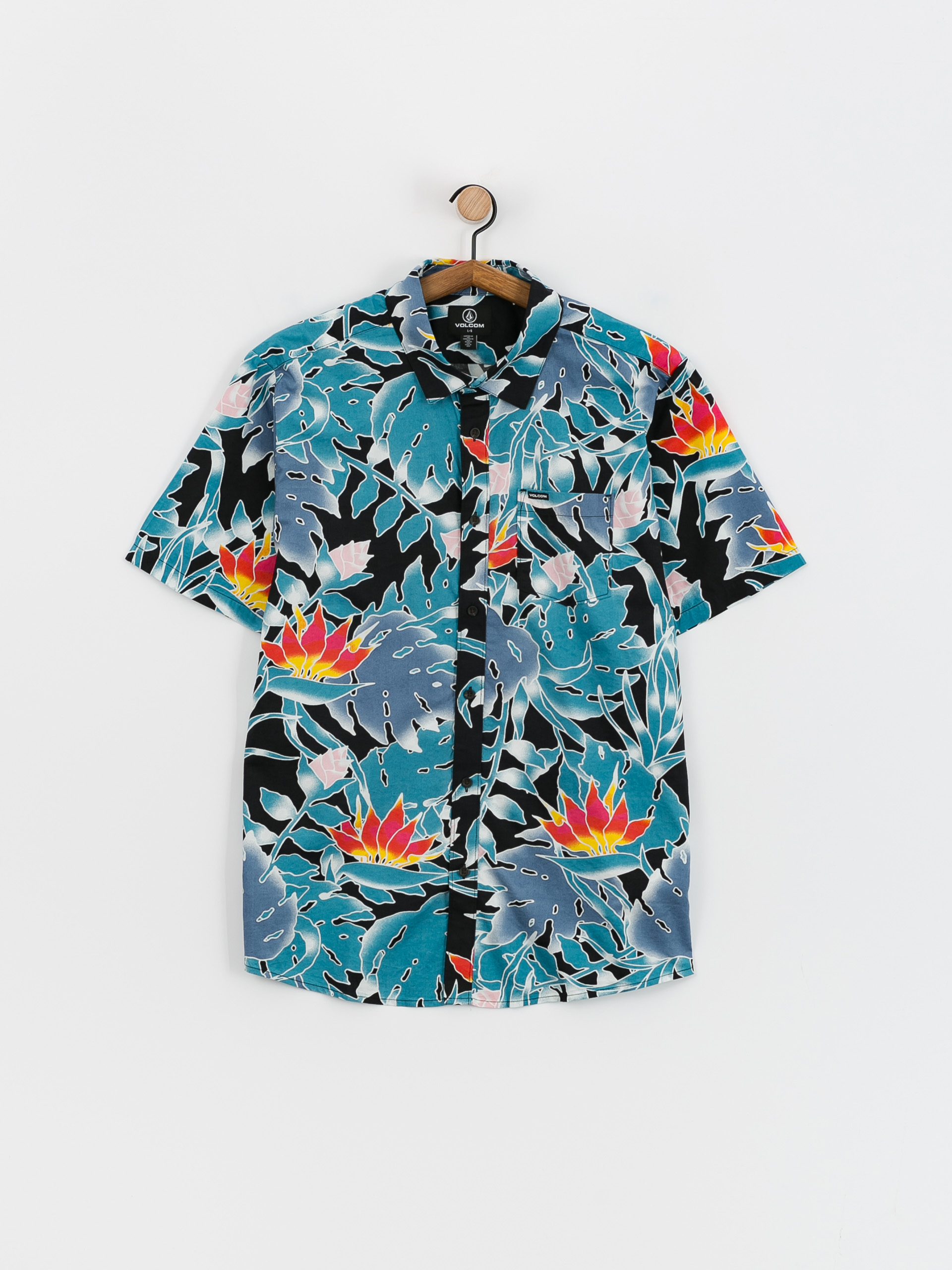Volcom Leaf Pit Floral Hemd (black)
