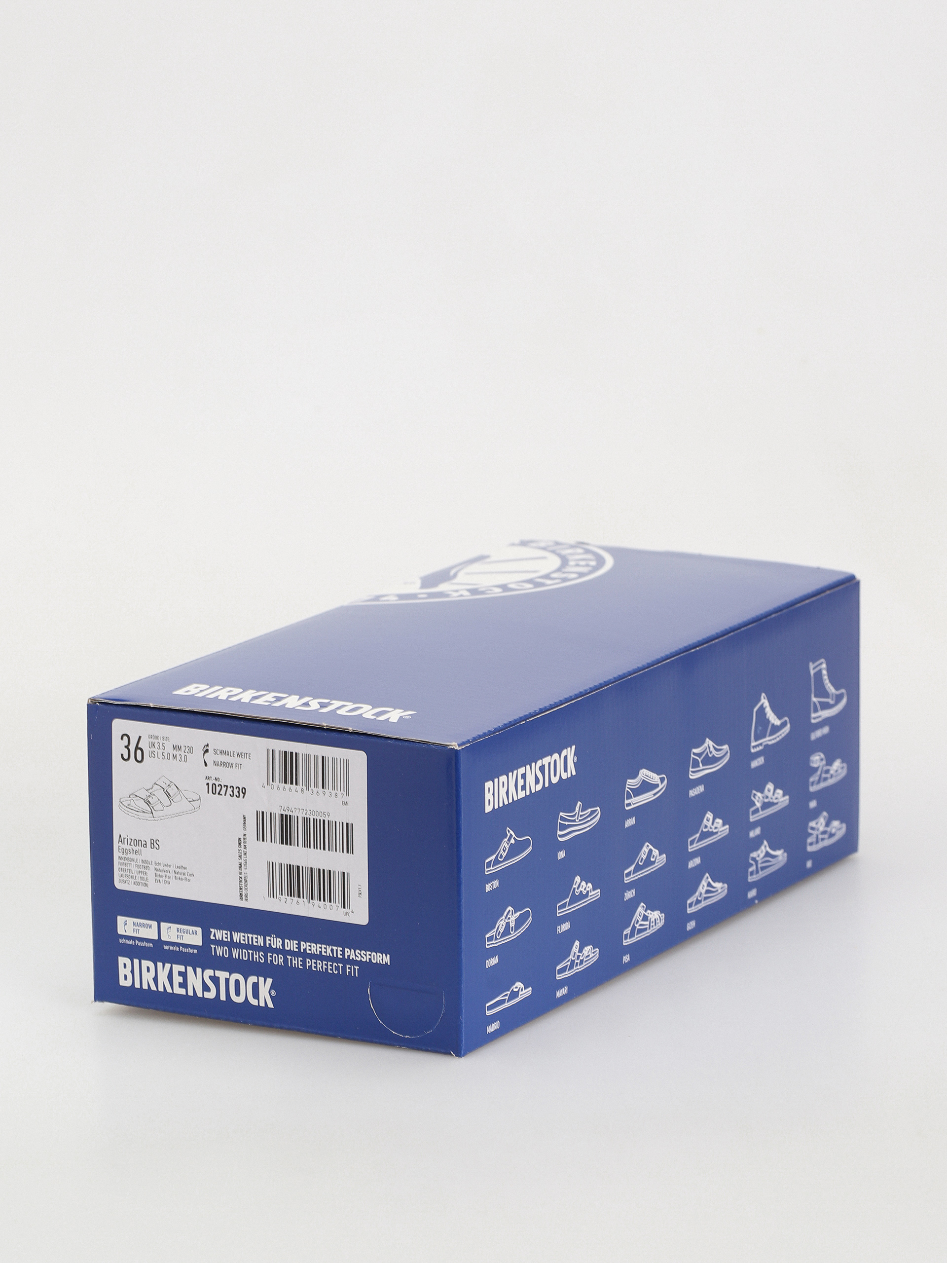 Birkenstock Arizona Birko Flor Narrow Wmn Flip Flops (eggshell)