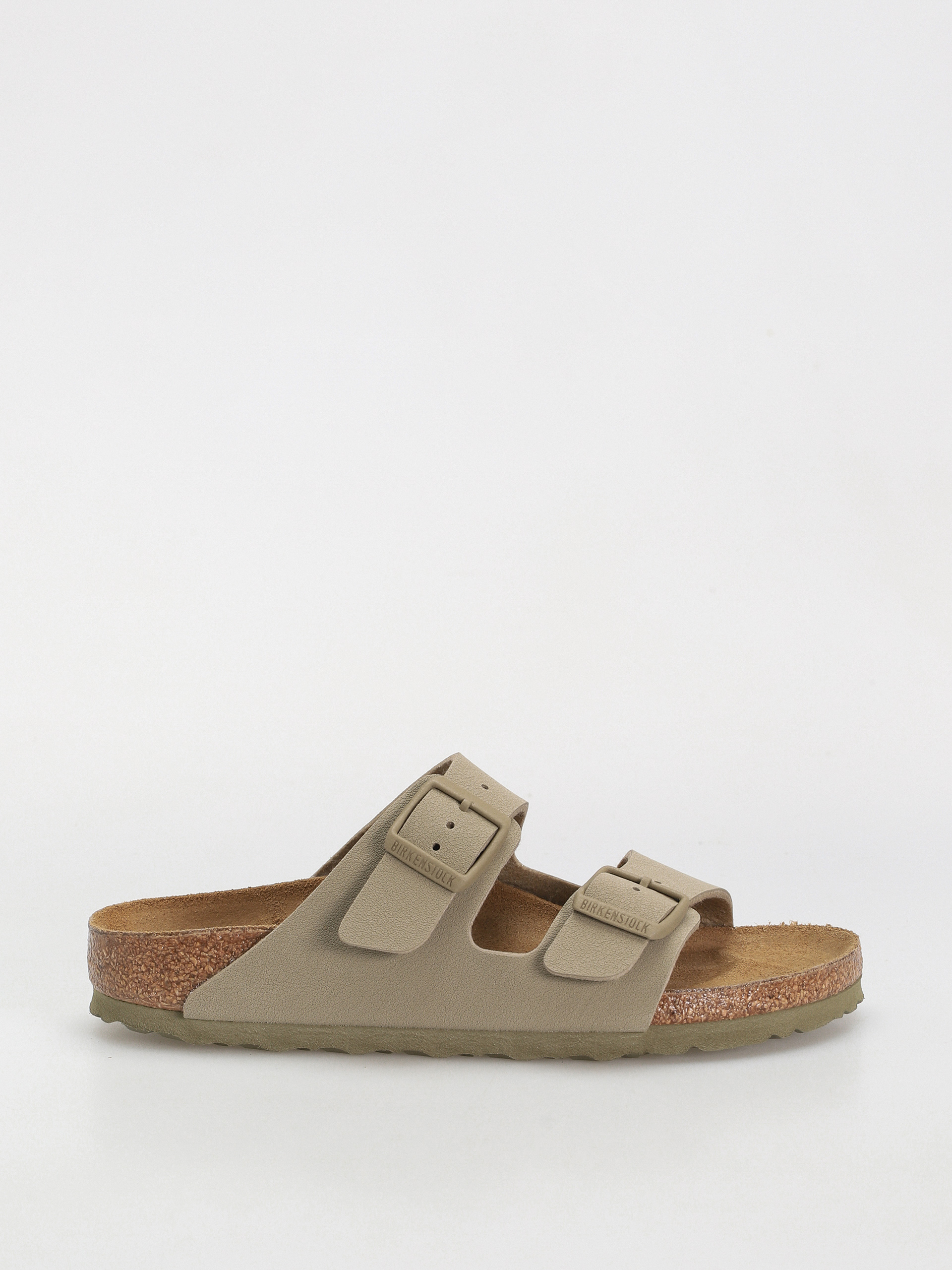 Birkenstock Arizona Birko Flor Narrow Wmn Flip Flops (faded khaki)