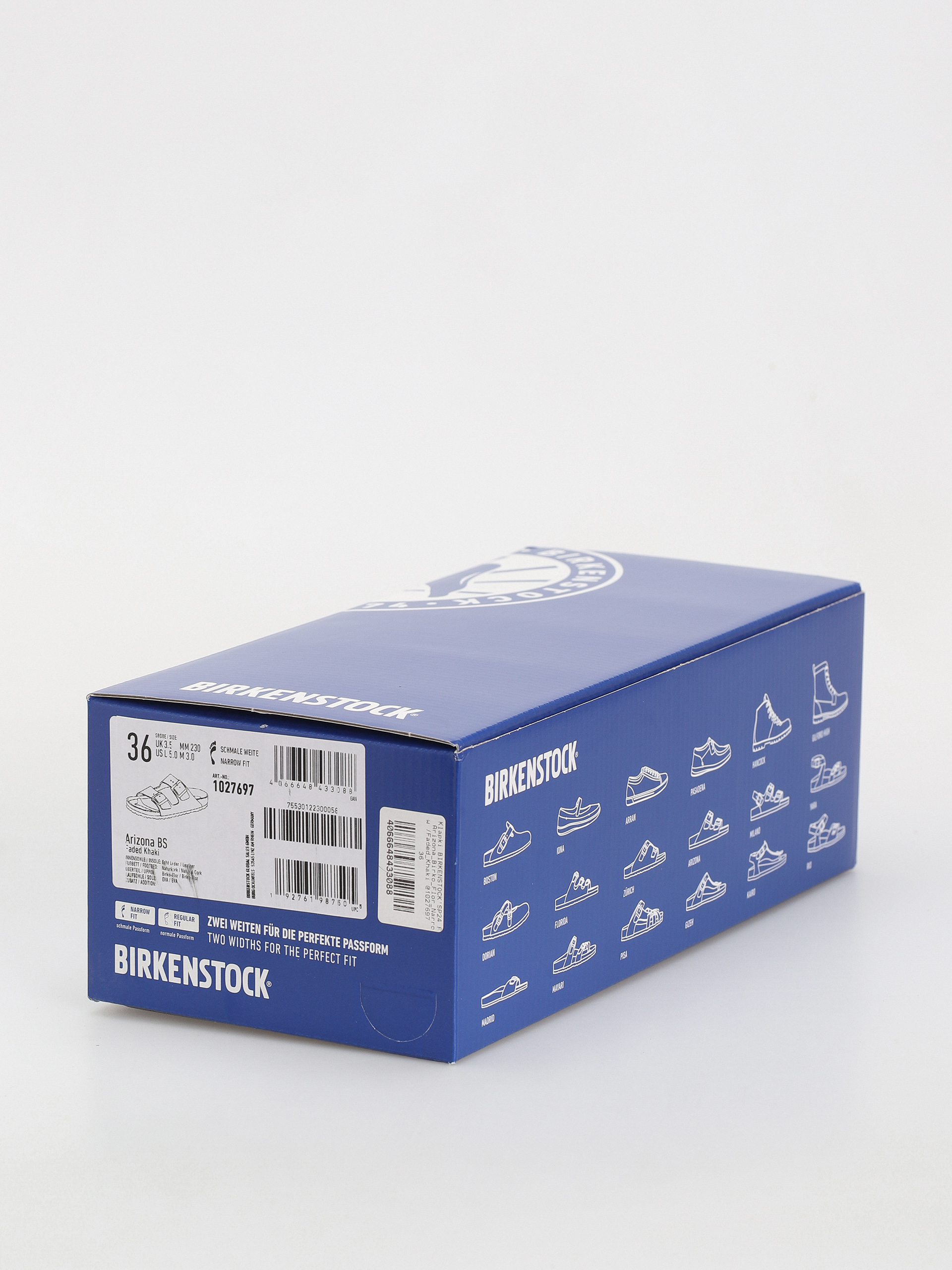 Birkenstock Arizona Birko Flor Narrow Wmn Flip-flops (faded khaki)