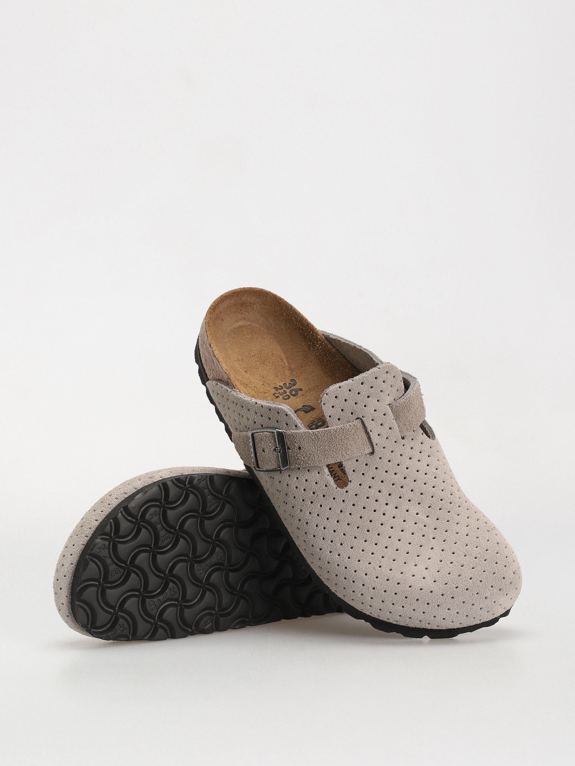 Birkenstock Boston Suede Embossed Narrow Wmn Flip-flops