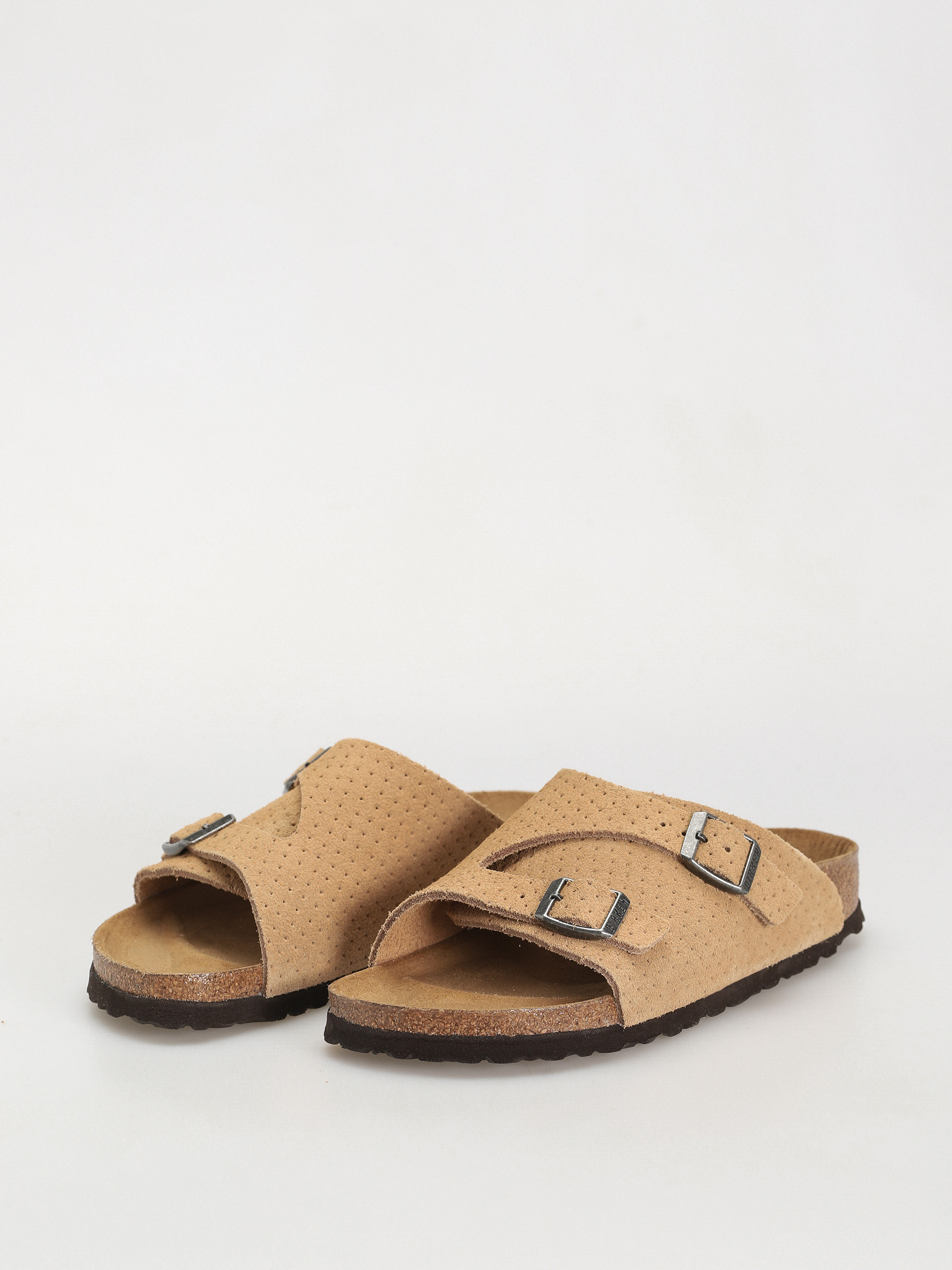 Birkenstock Zurich Suede Embossed Narrow Wmn Flip Flops (emboss dots new beige)