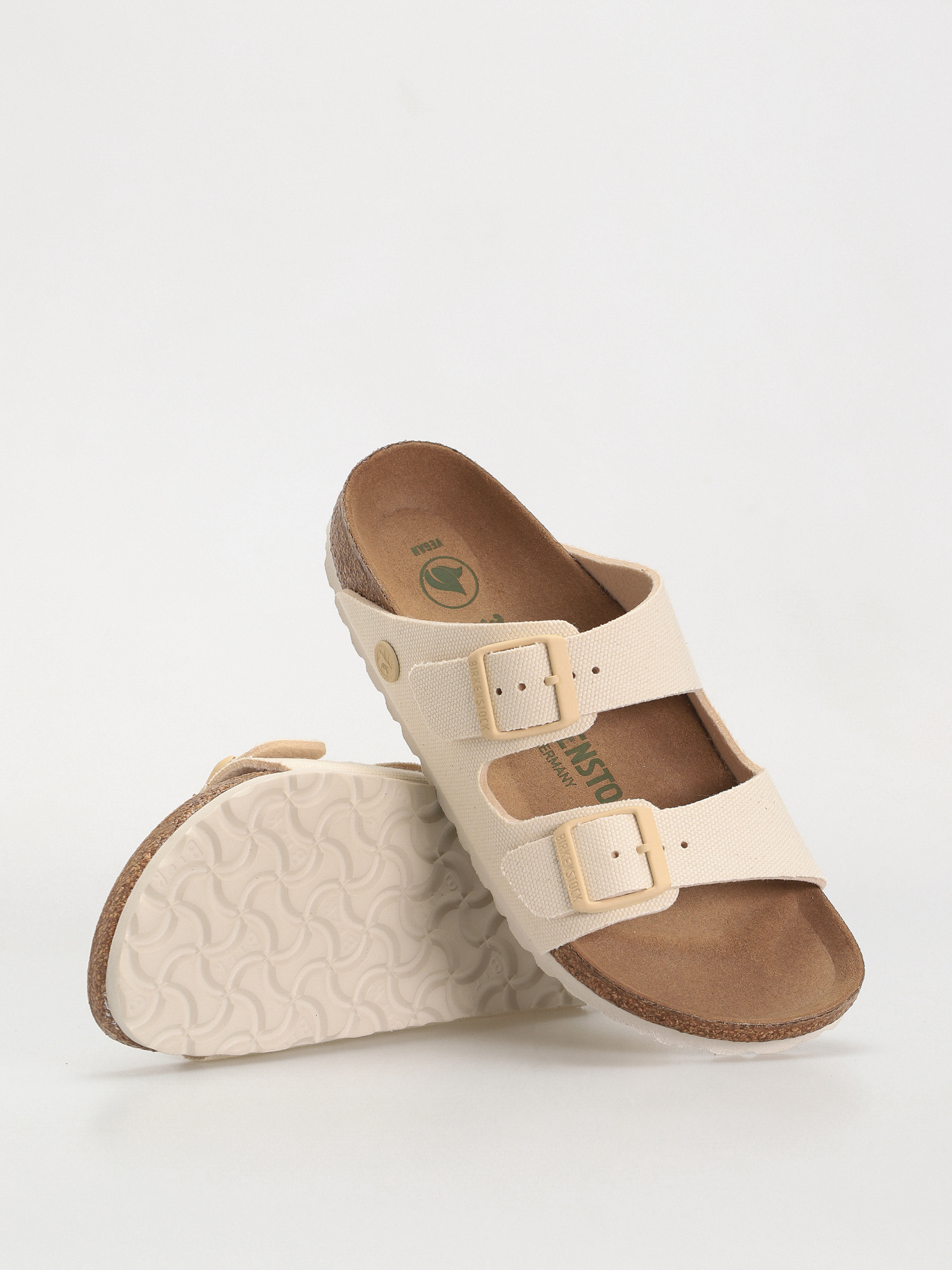 Birkenstock Arizona Vegan Narrow Flip-flops Wmn (eggshell)