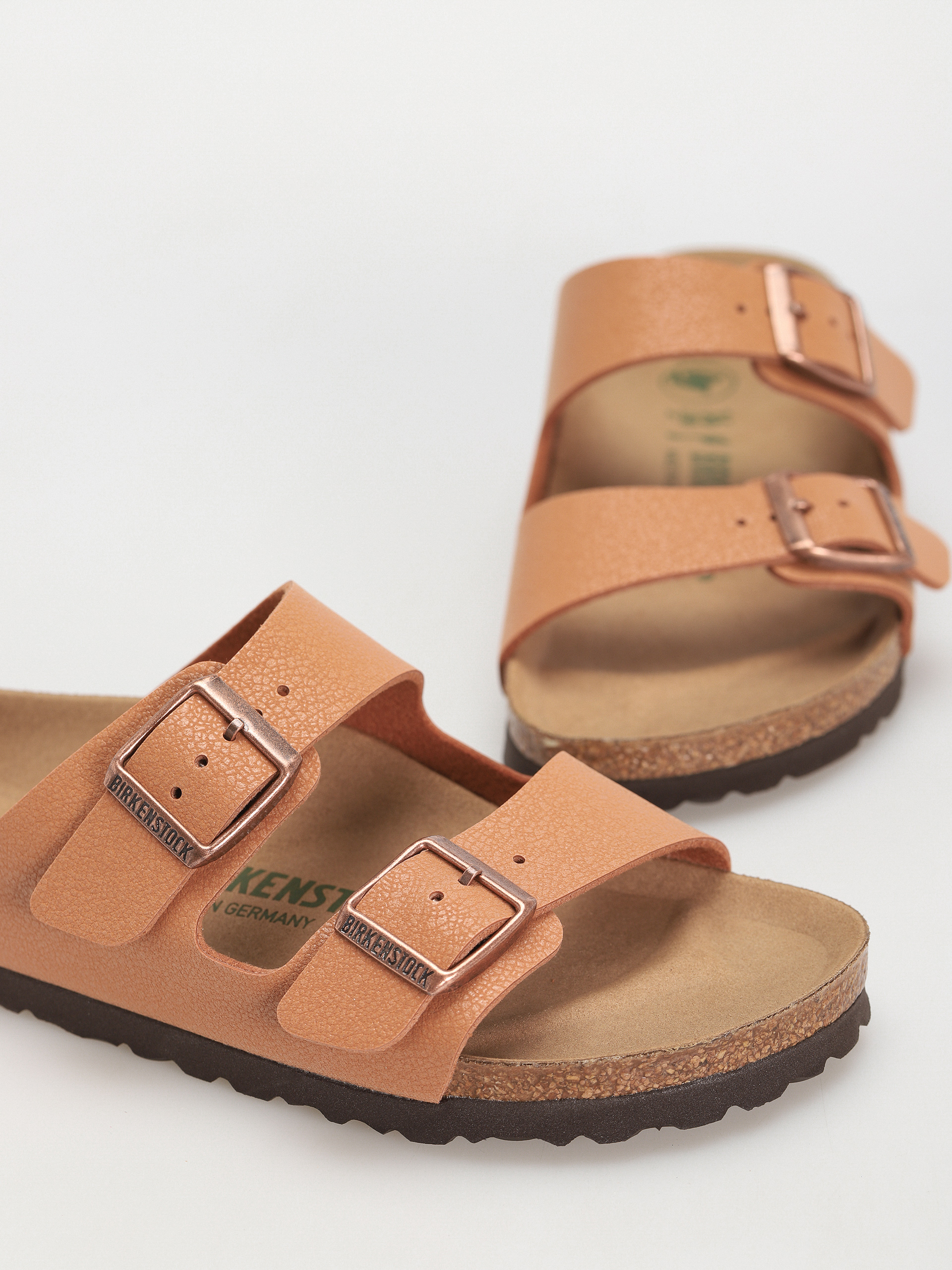 Birkenstock Arizona Birko Flor Nubuck Narrow Wmn Flip-flops (pecan)